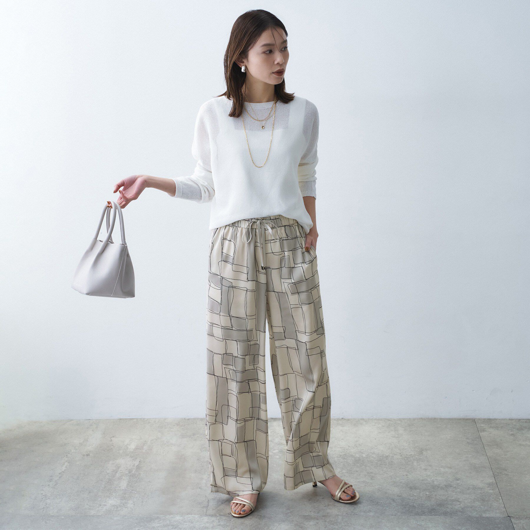 UNTITLED「ブロッキングプリントパンツ」|その他|