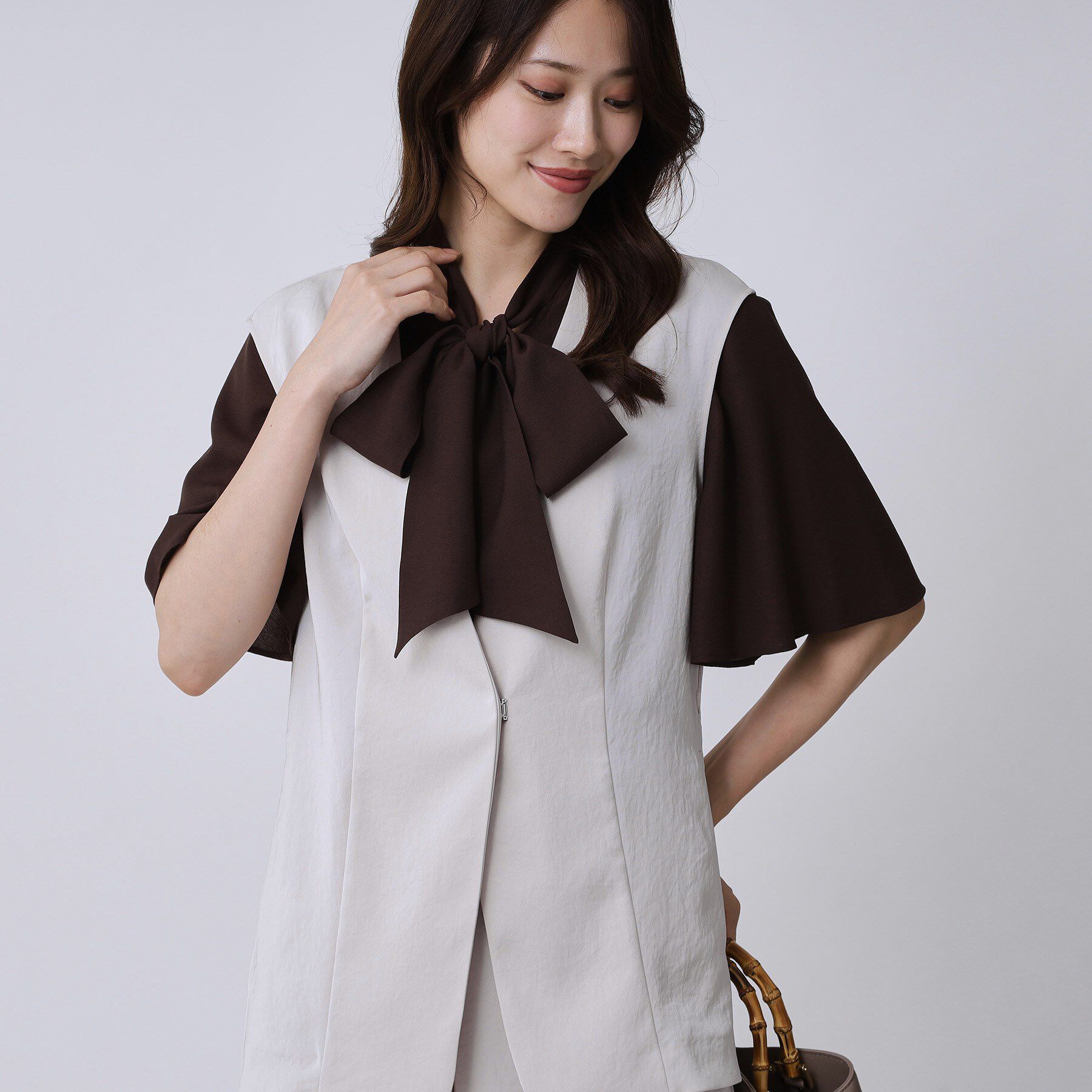 COUP DE CHANCE「【手洗い可／日本製】カラーレスジレ」|ベスト・ジレ|