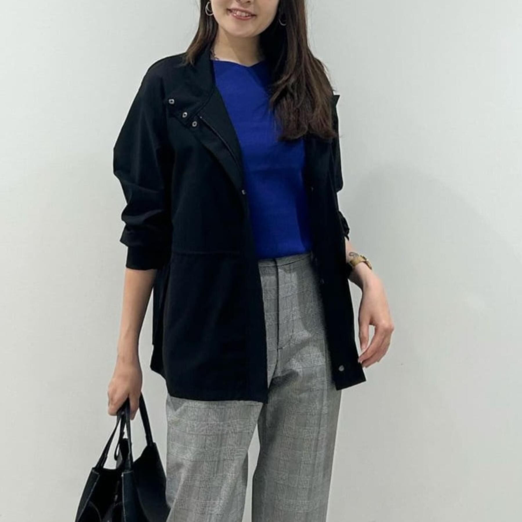 COUP DE CHANCE「【手洗い可／裏地なし／ウエスト絞り可】スタンド衿ブルゾン」|ブルゾン・スタジャン|