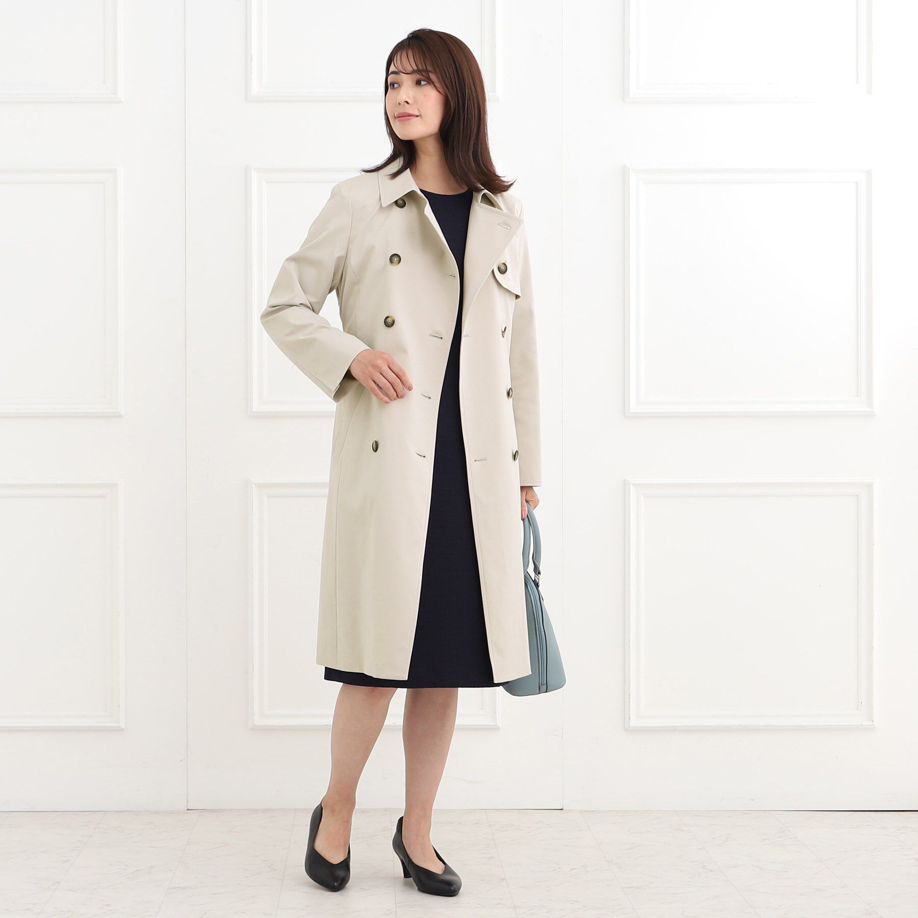 Reflect「【フォーマル/お仕事にもおすすめ／ライナー取り外し可】中綿ライナー付トレンチコート」|トレンチコート|