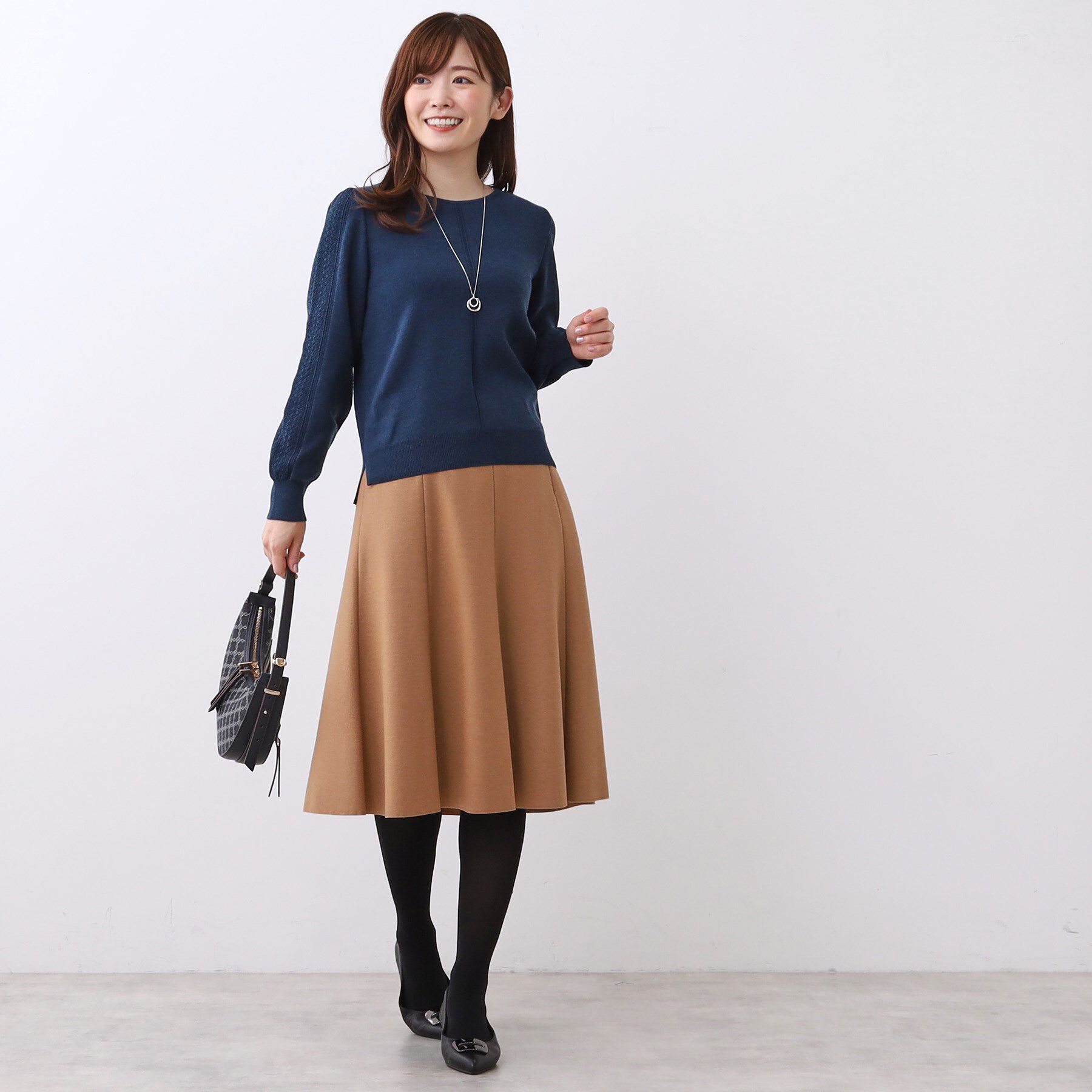 Reflect「【選べる8色／スカートにもパンツにも◎】ウール混ボートネックニット」|ニット・セーター|