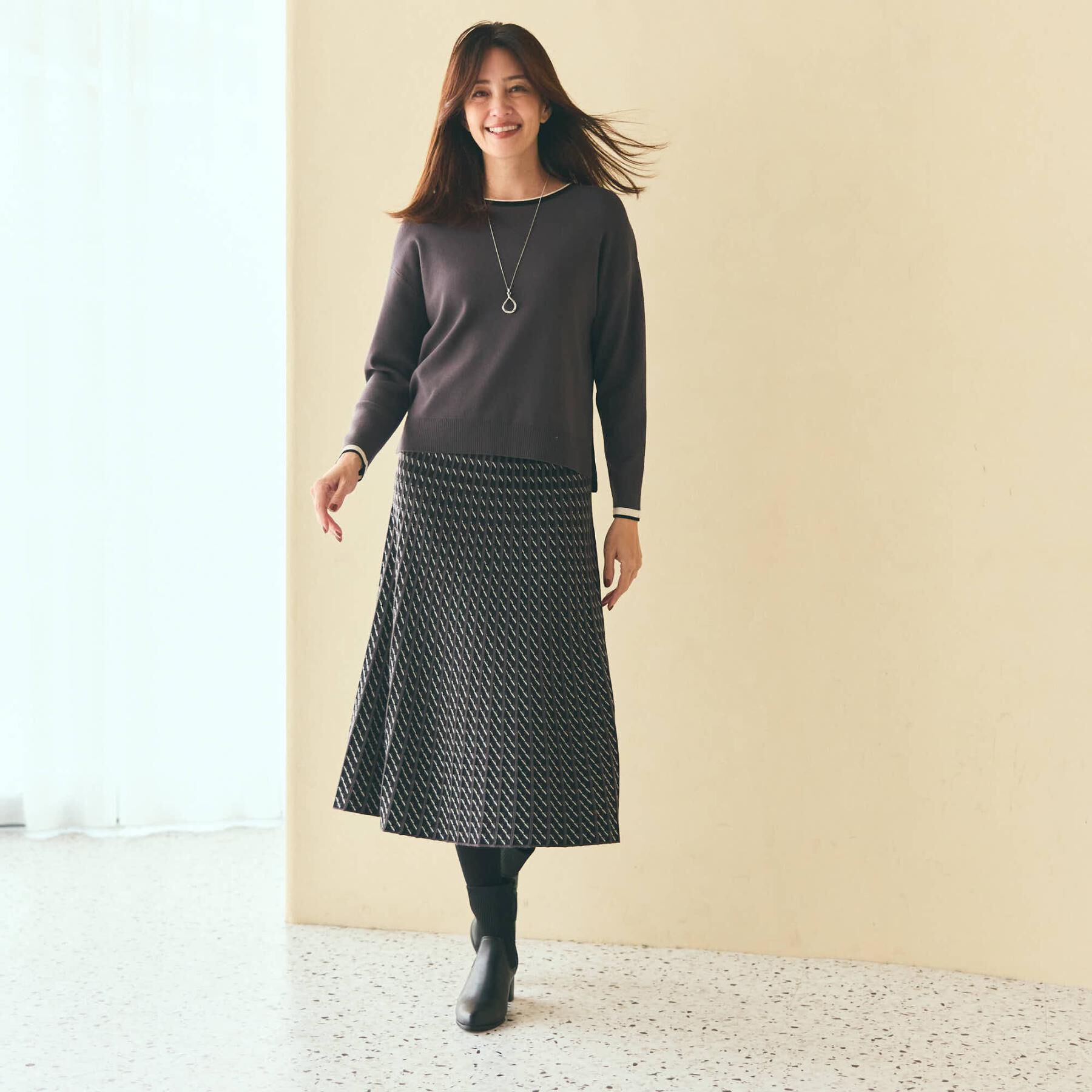 Reflect「【WEB先行カラーあり／セットアップ可】ゆったりフォルムニット」|ニット・セーター|