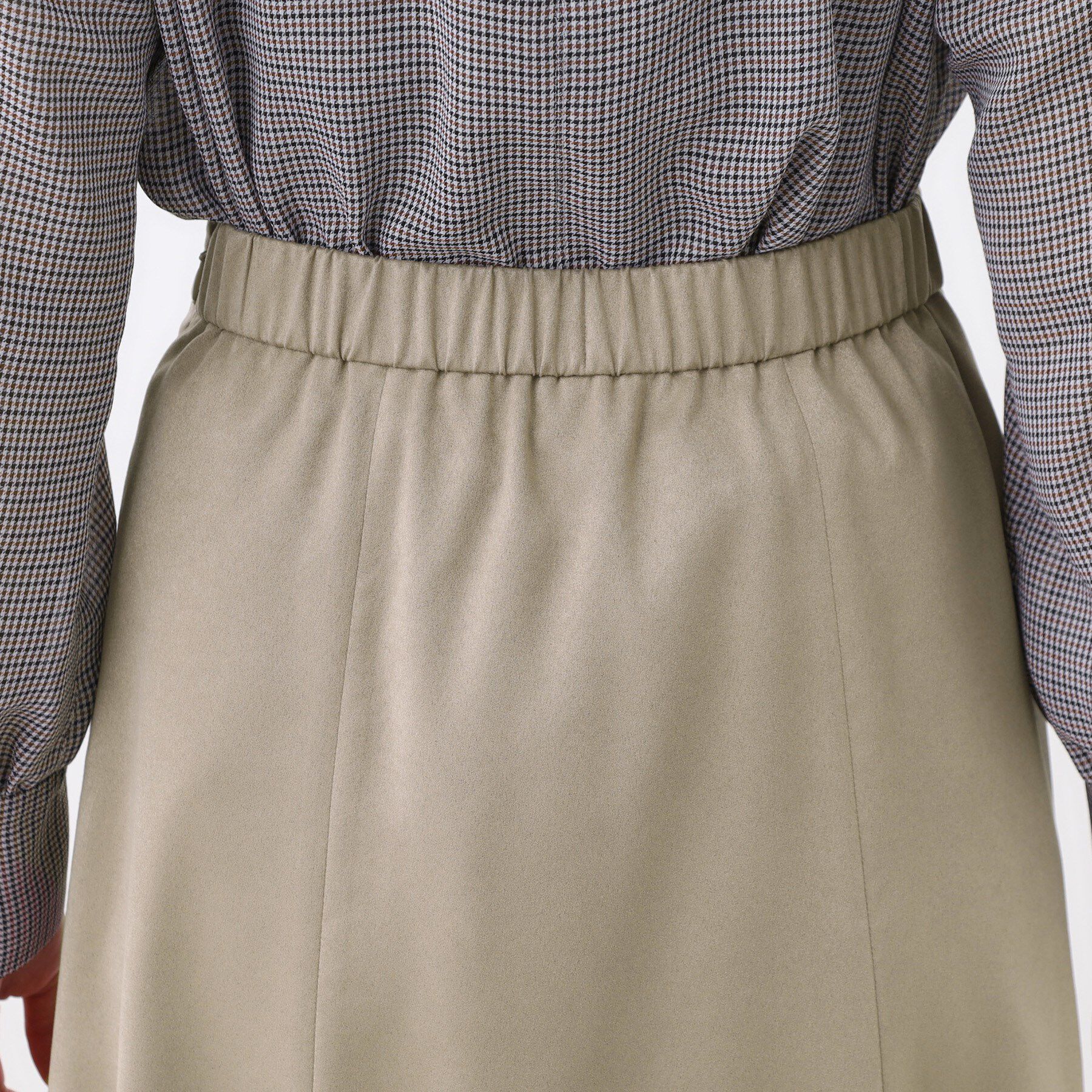 Reflect「【ジャケット合わせにぴったり◎】スエードライクフレアスカート」|スカート|