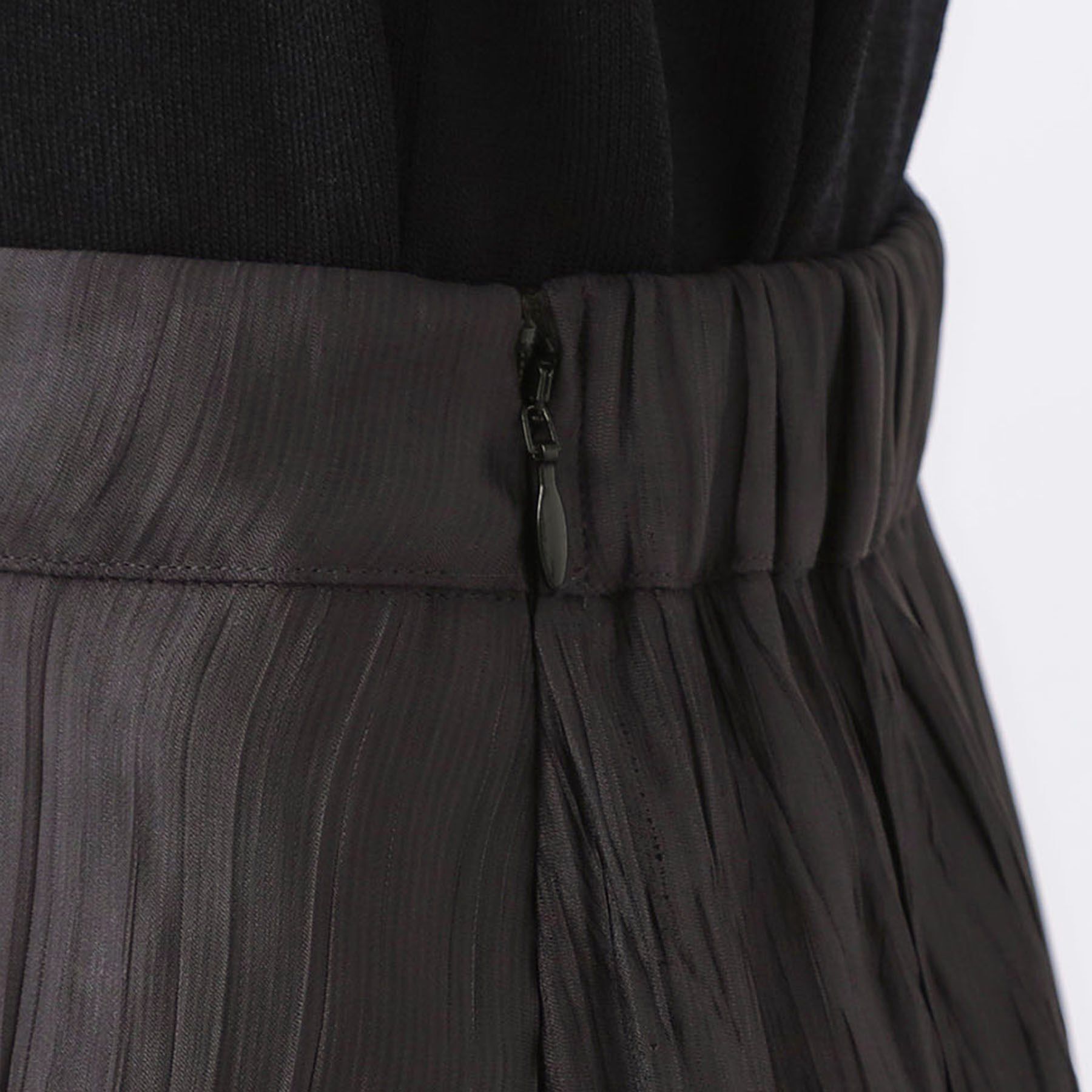 Reflect「【秋映え／華やかな揺れ感】ワッシャー加工タックフレアロングスカート」|スカート|