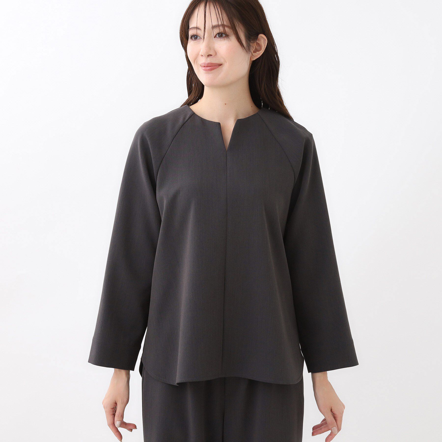 Reflect「【レイヤードスタイル◎／セットアップ可】ラグランスリーブプルオーバー」|シャツ・ブラウス|