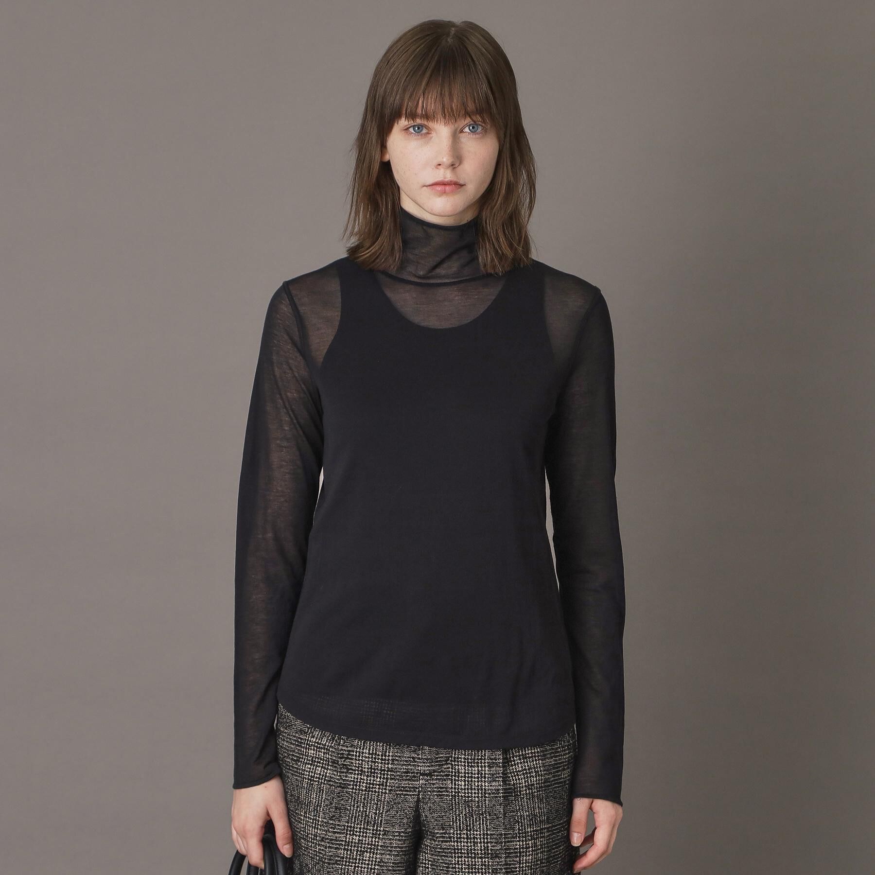 DRESSTERIOR「【シアー素材/otonaMUSE 11月号掲載】シアータートルトップス」|Tシャツ・カットソー|