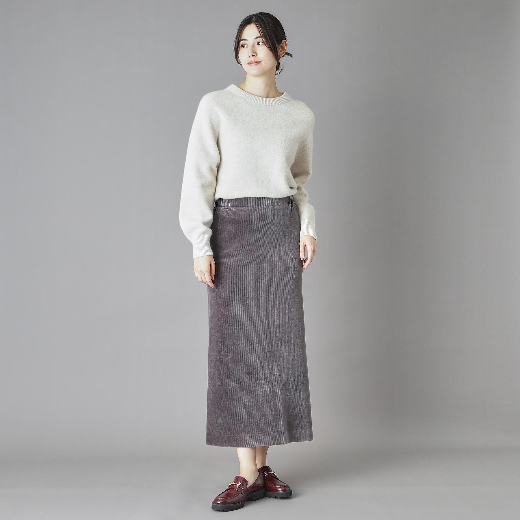 DRESSTERIOR「コーデュロイジャージタイトスカート」|スカート|