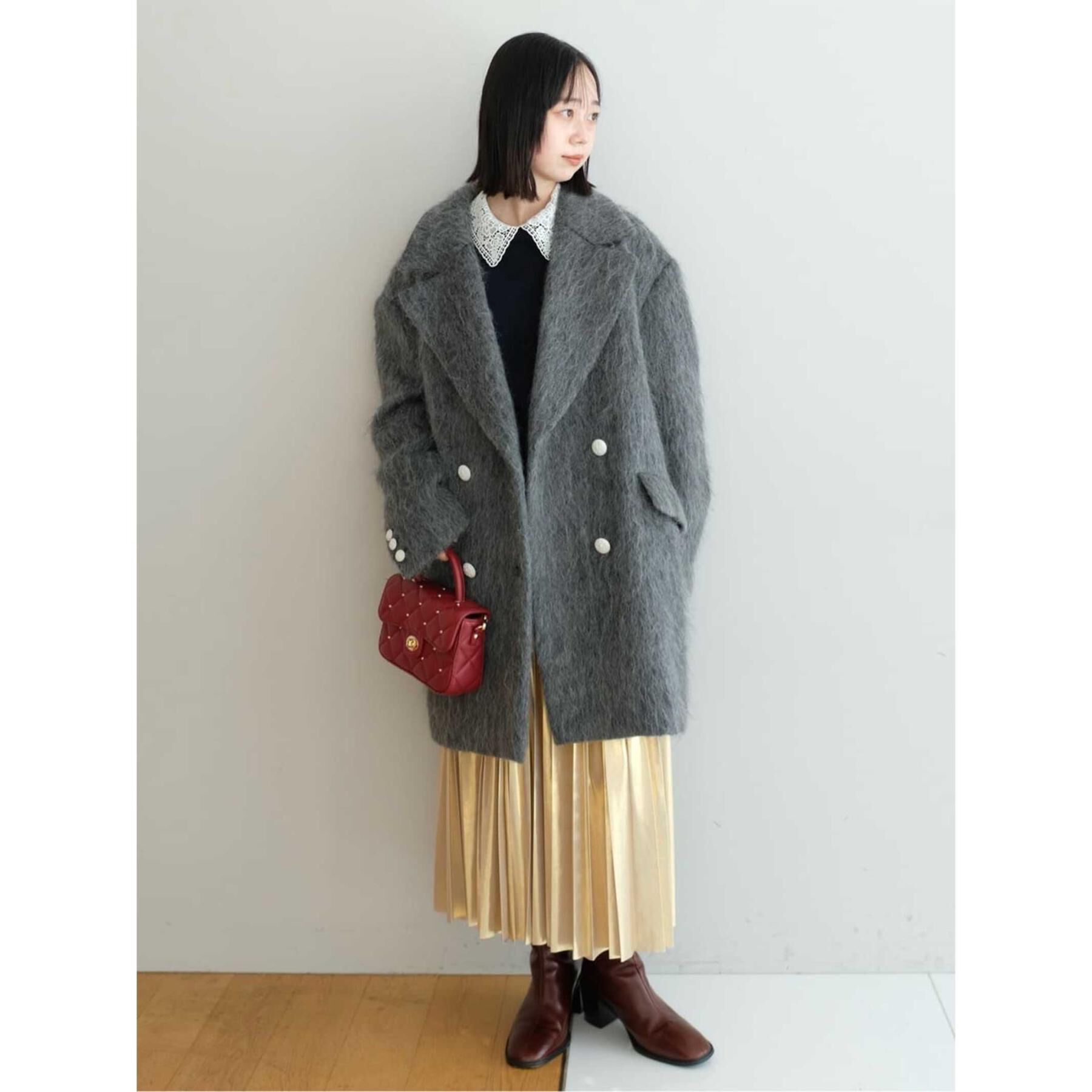 DRESSTERIOR「モヘヤ混シャギーチェスターコート」|チェスターコート|