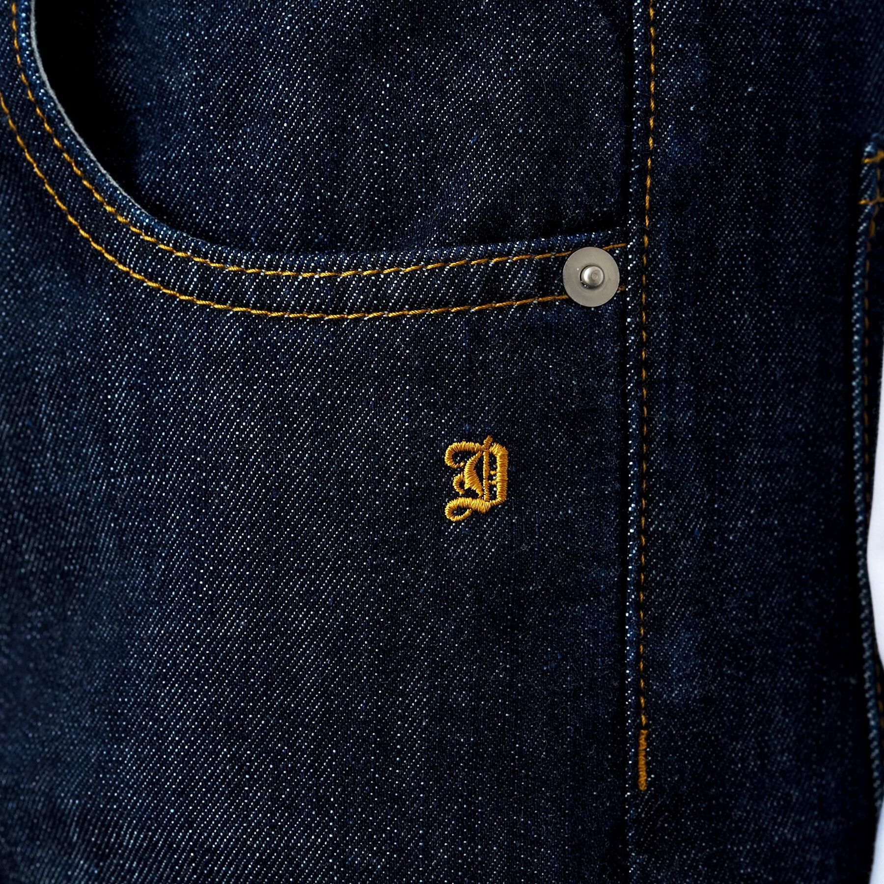 DRESSTERIOR「センタープレスストレートデニム」|デニム|