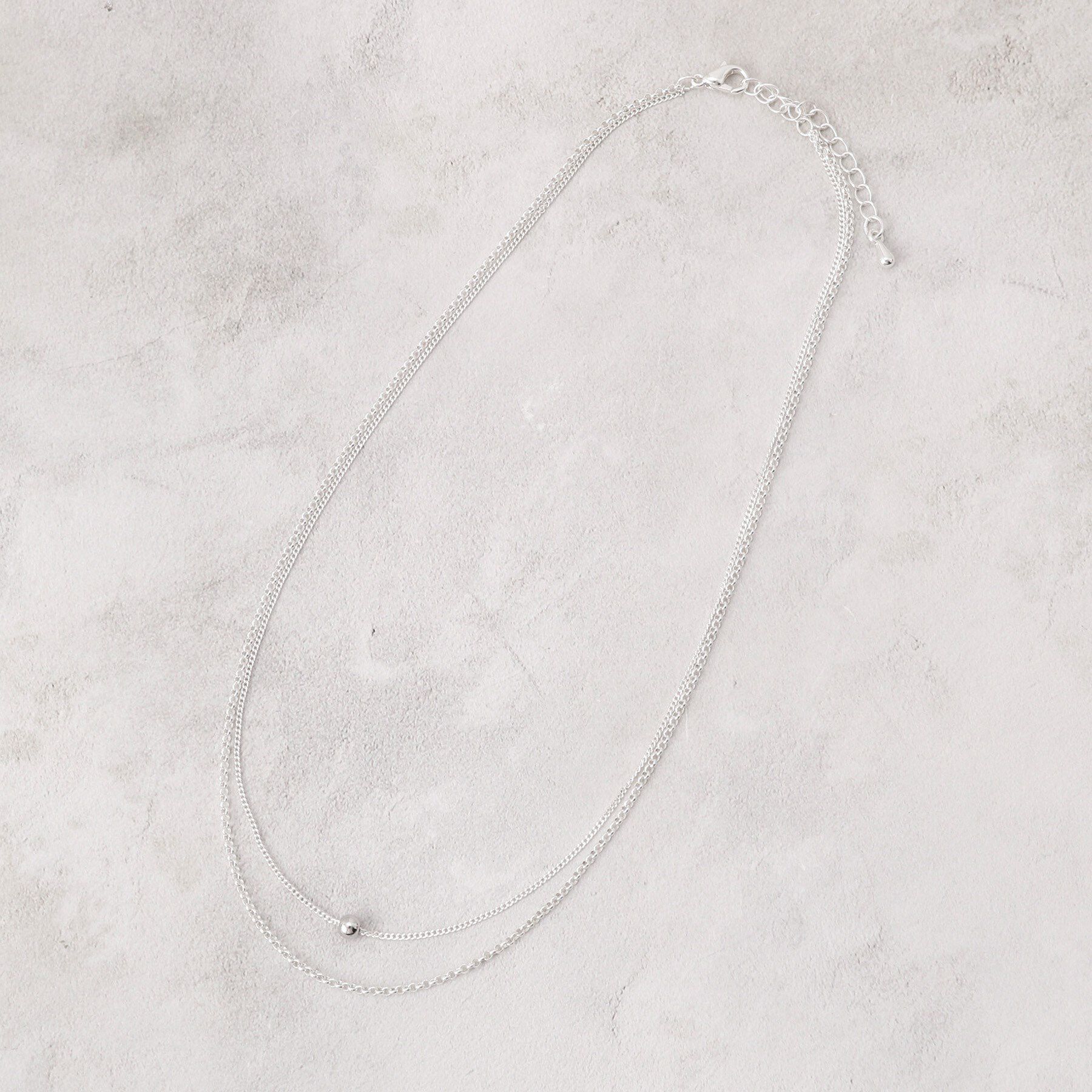 grove「デザインチェーン2連ネックレス」|ネックレス|シルバー(006)