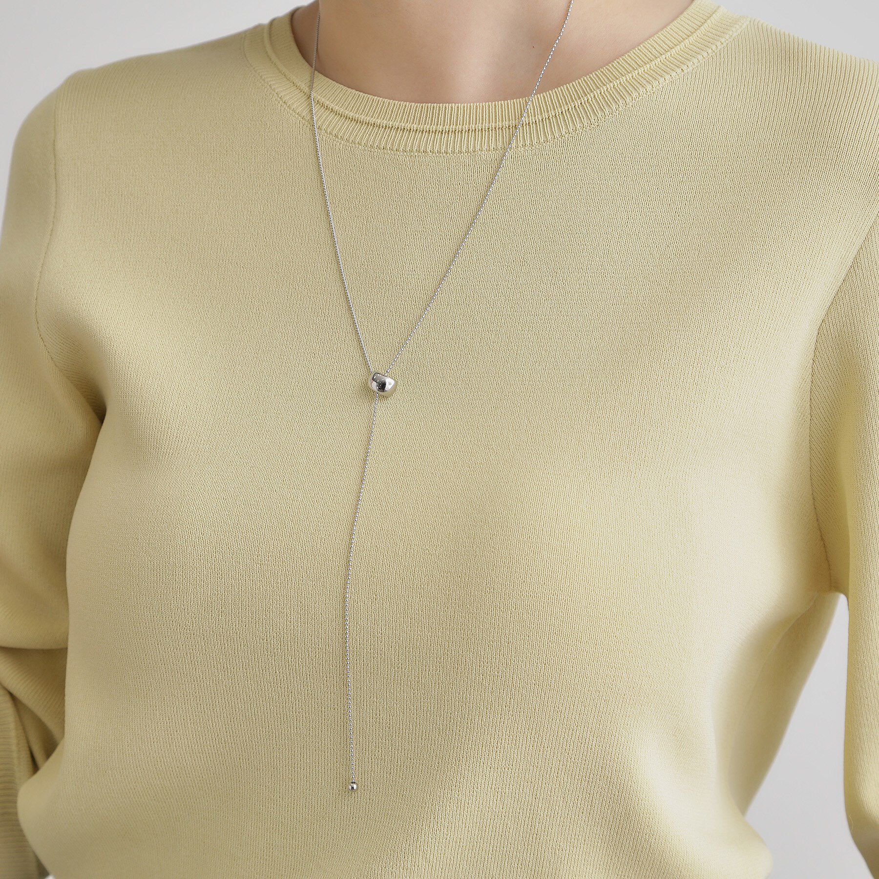 grove「スライドメタルチェーンY字ネックレス」|ネックレス|