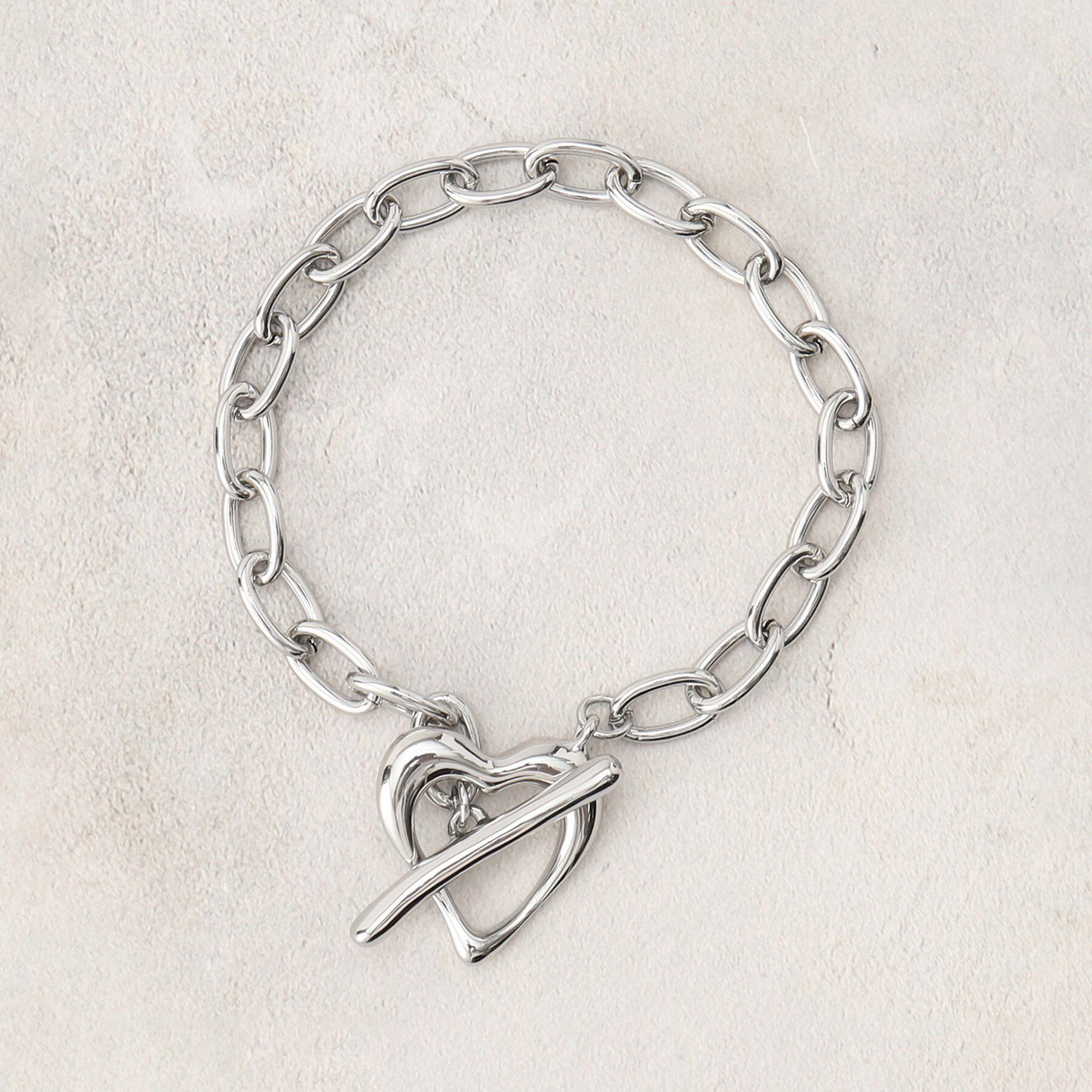 grove「ハートマンテルチェーンブレス」|ブレスレット・バングル|