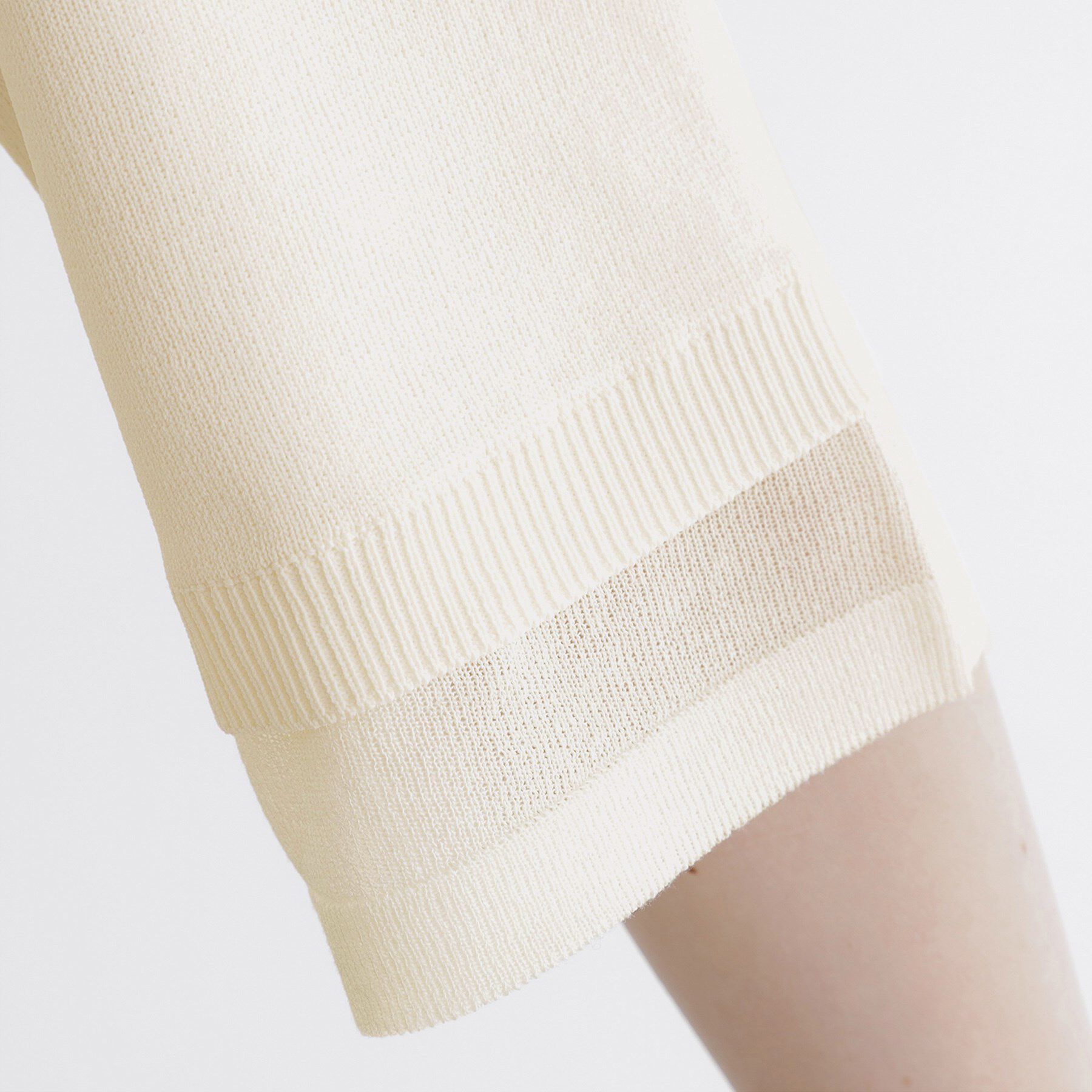 grove「【ひんやり多機能】やわらかドライタッチ 袖口シアードッキングプルオーバー」|ニット・セーター|