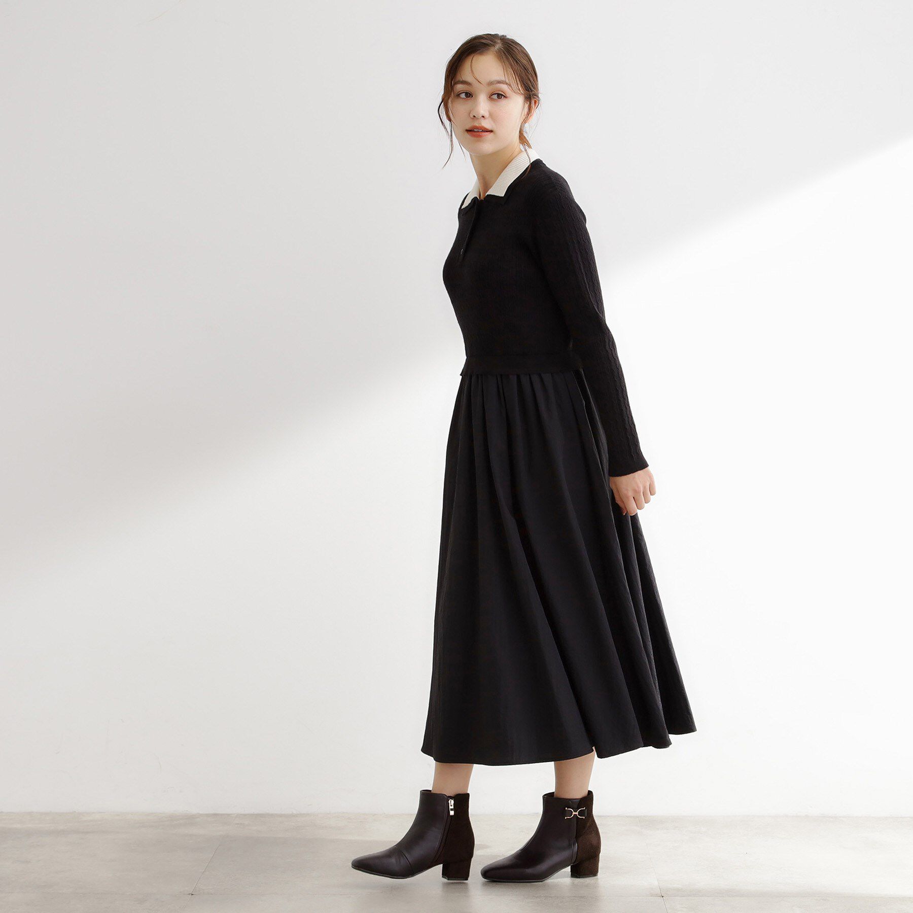 grove「【人間工学/優しい履き心地】メタルビットショートブーツ」|ショートブーツ|