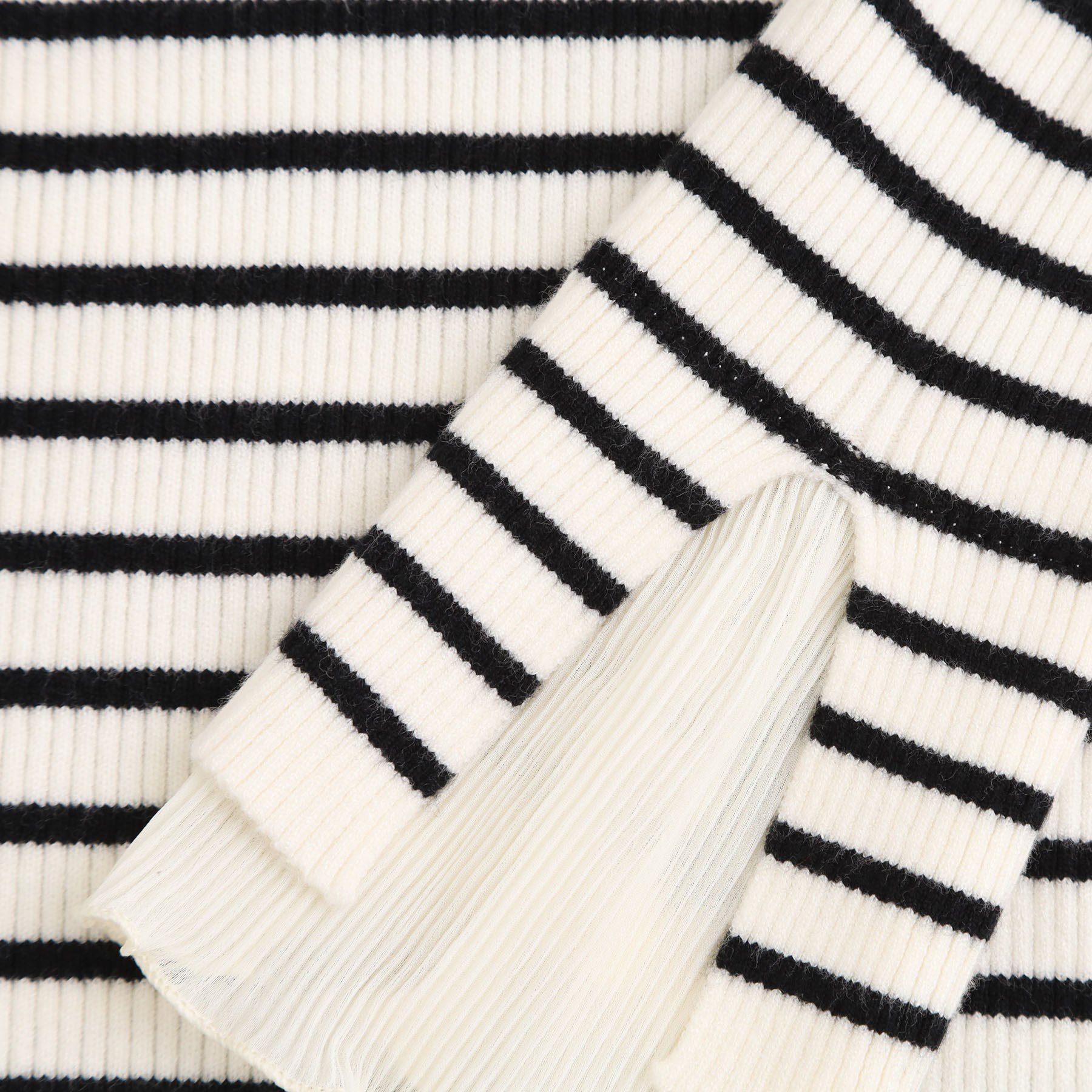 grove「プリーツレイヤードニットプルオーバー」|ニット・セーター|