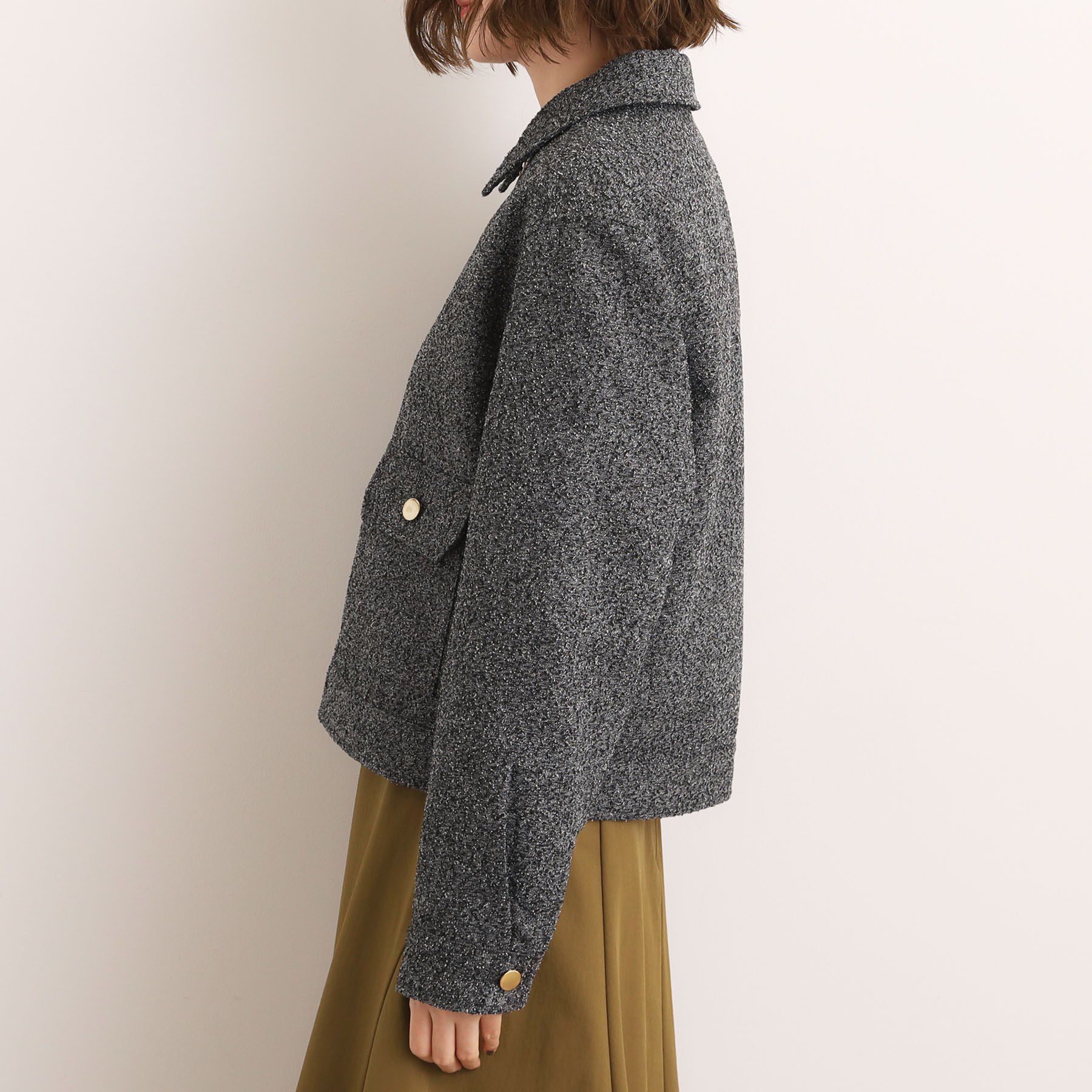 grove「カジュアルに羽織れる、大人のツイードトラックジャケット」|ブルゾン・スタジャン|