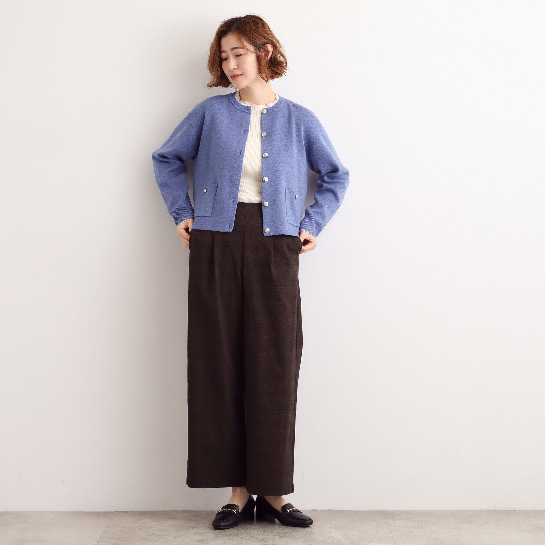 grove「【SET UP対応】ジャケットライク総針カーディガン」|カーディガン|