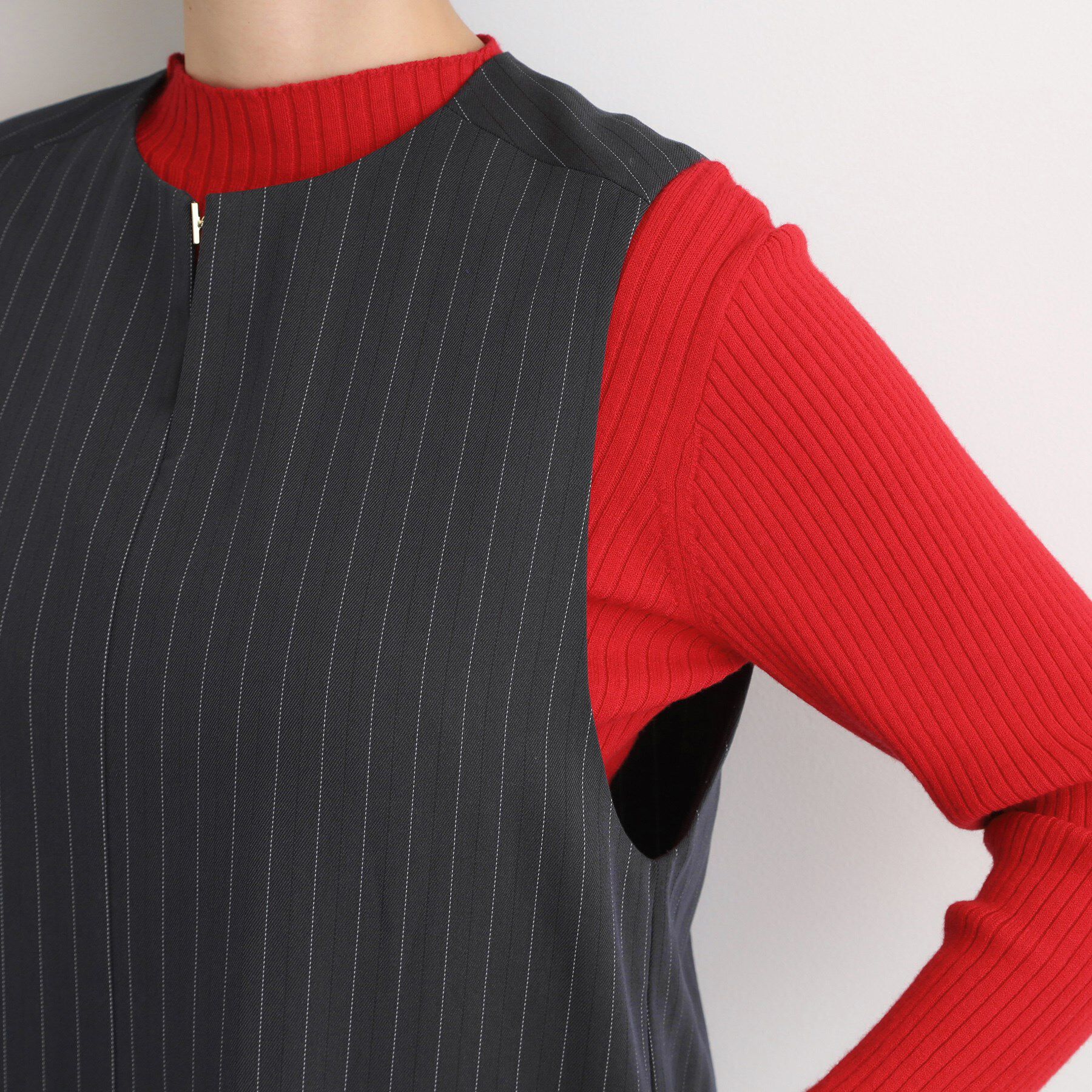 grove「【2WAY/美シルエット】着こなし自在のジャンドレワンピース」|ワンピース|