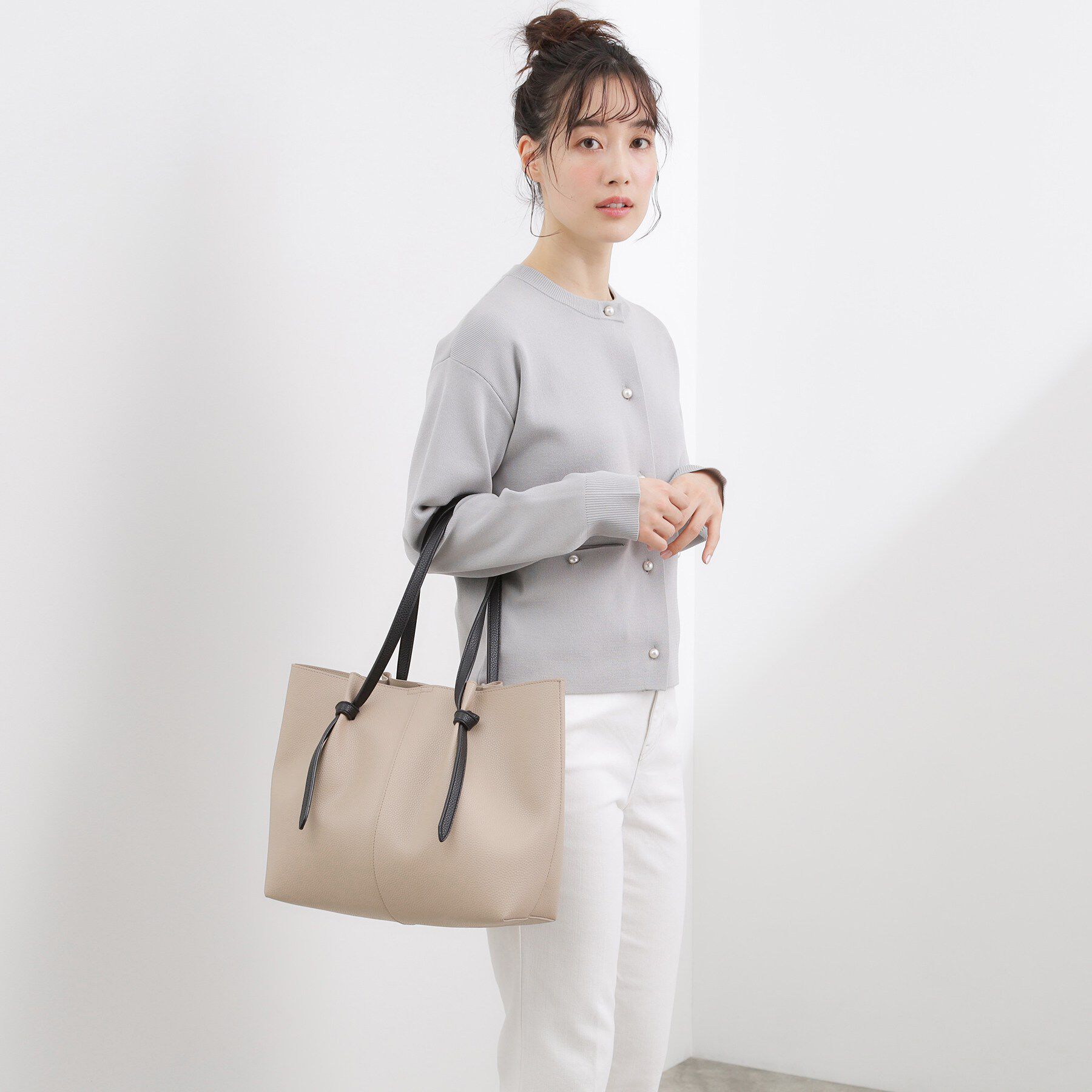 grove「ノットハンドルA4トート」|トートバッグ|