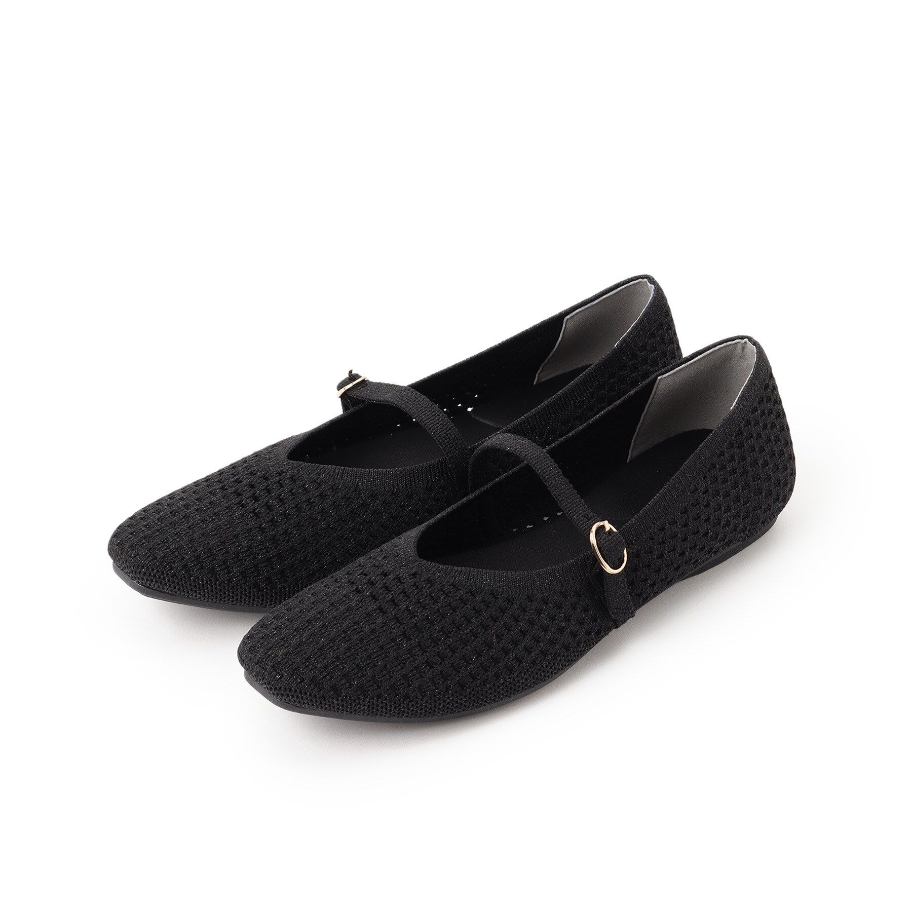 grove「【人間工学】洗えるニットメリージェーン」|その他|ブラック(119)