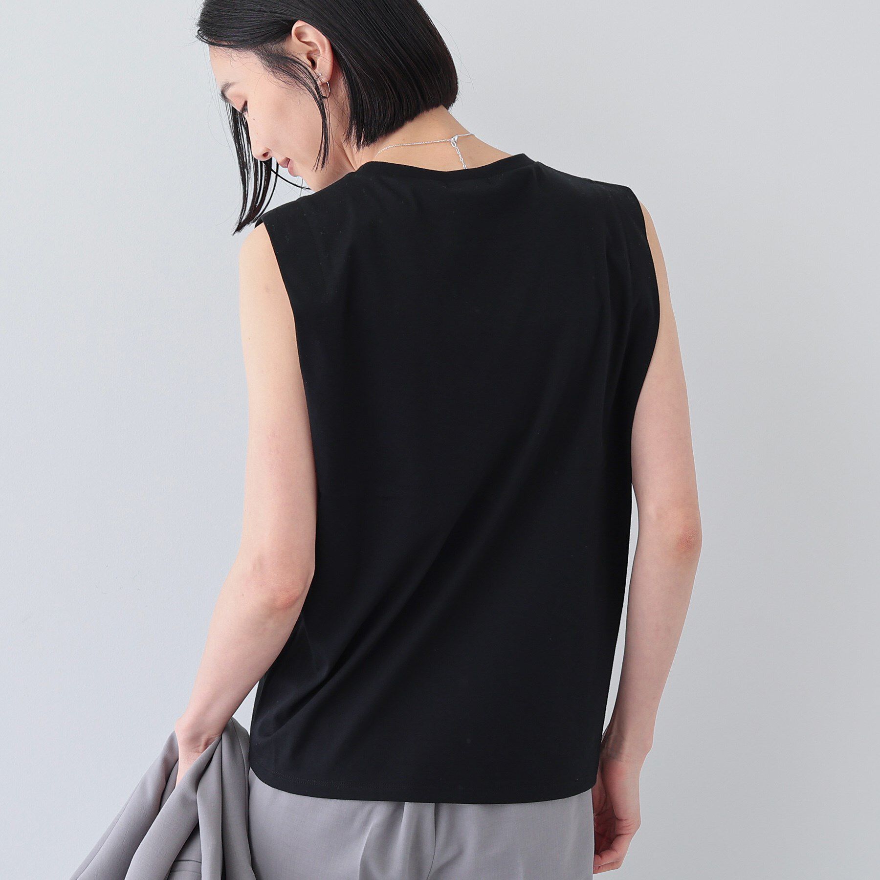 INDIVI「【洗える】きれいめノースリーブトップス」|Tシャツ・カットソー|