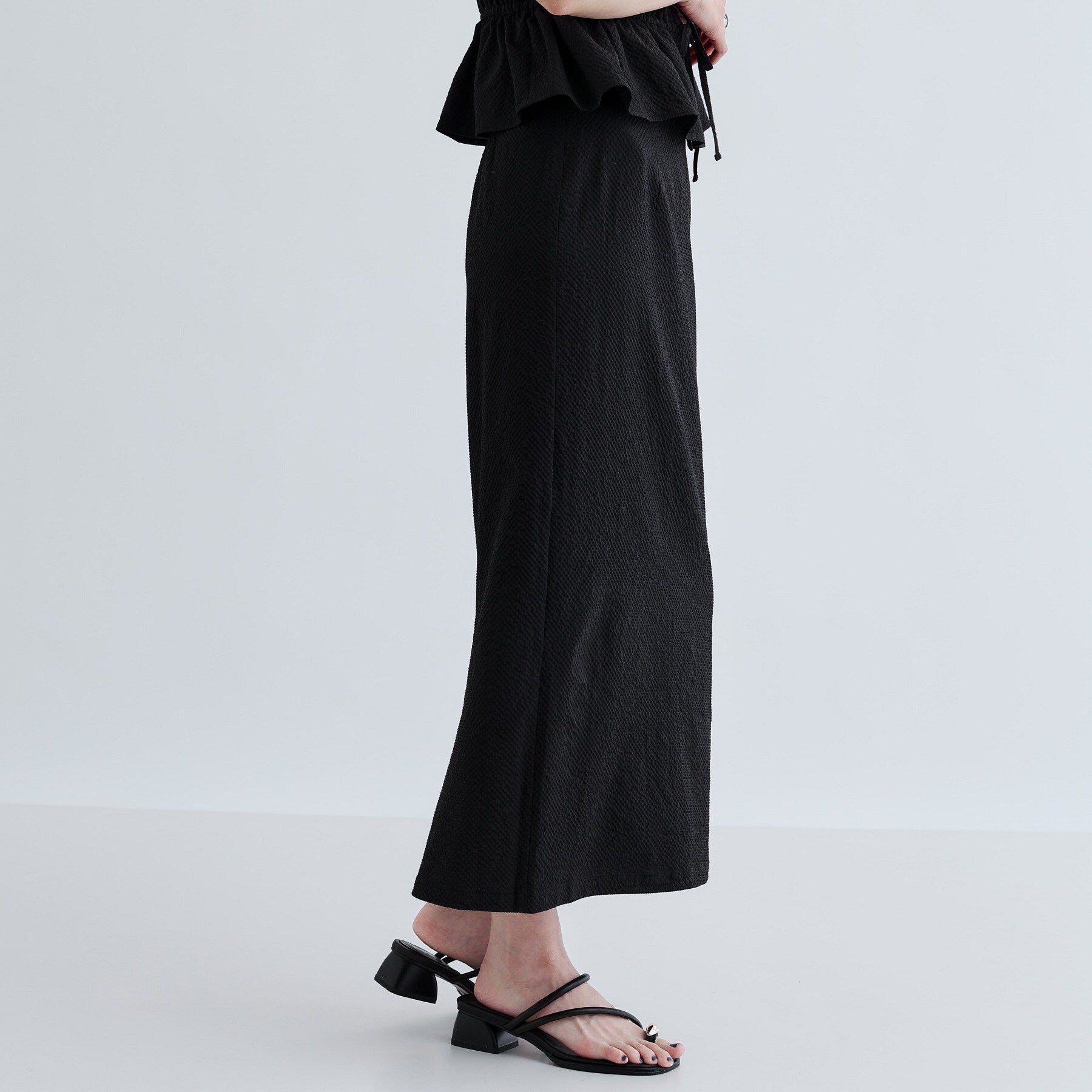 GALLEST「【セットアップ可能】スクエアサッカースリットスカート【洗える/カセット服】」|スカート|