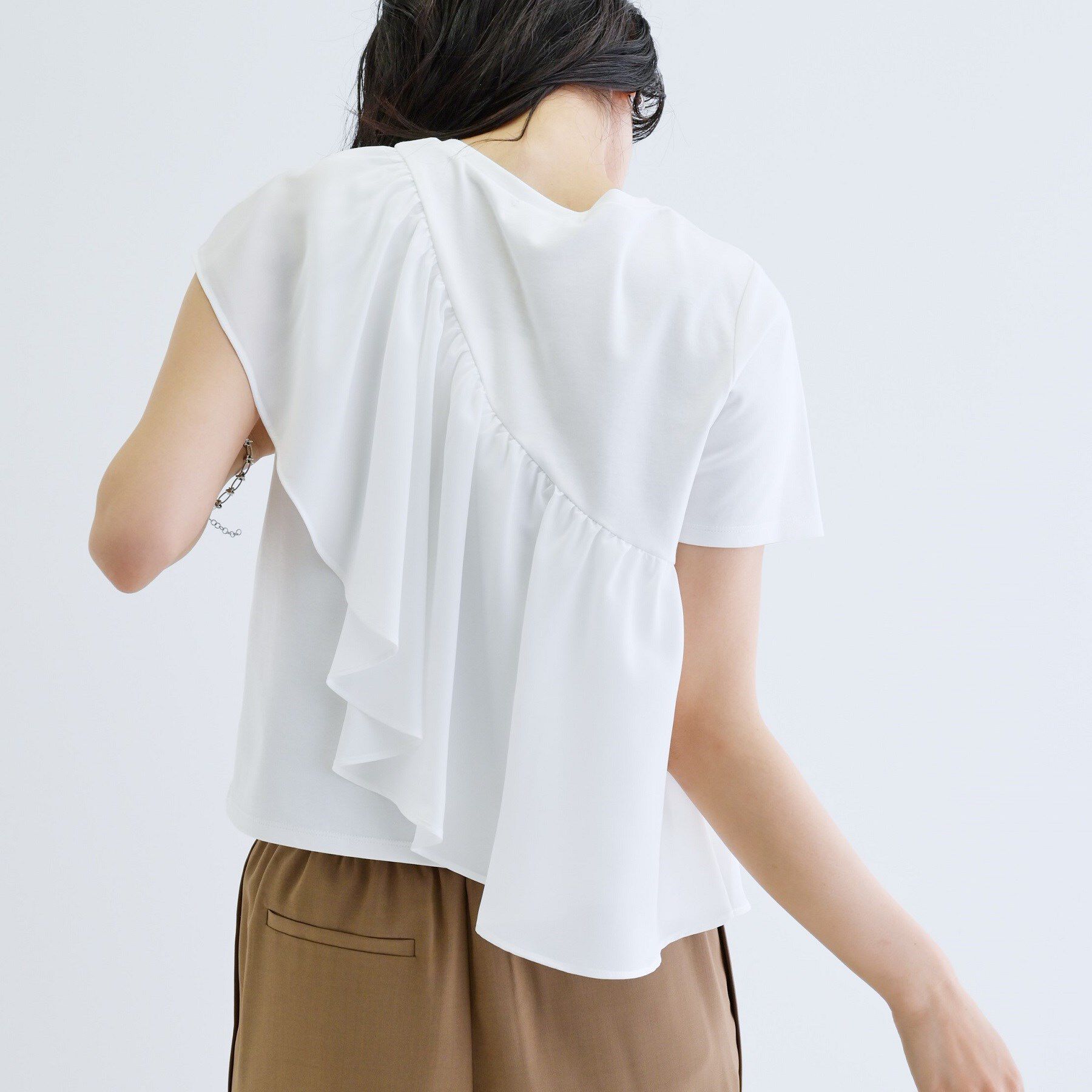 GALLEST「サッシュフリルTシャツ」|Tシャツ・カットソー|