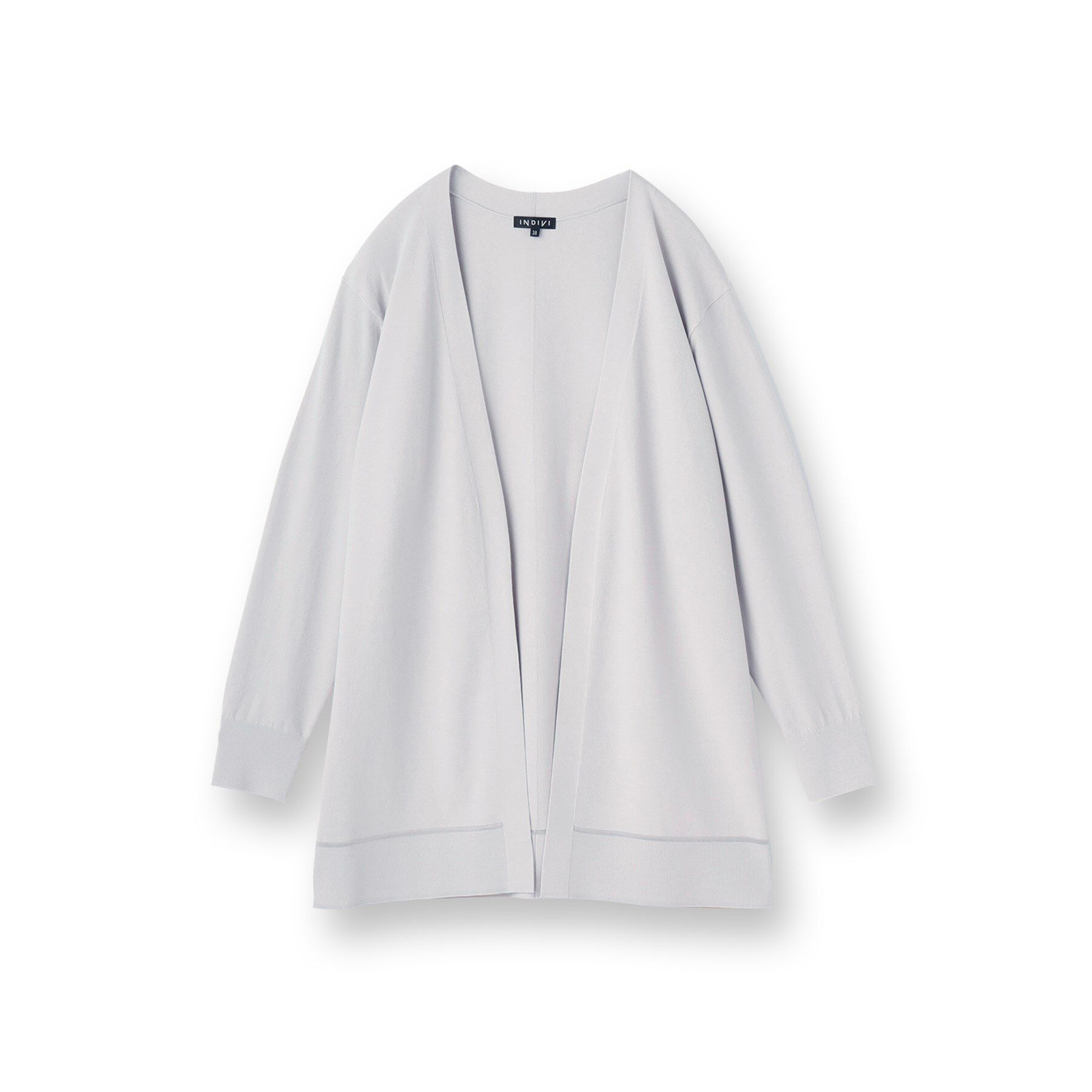 INDIVI「【洗える】着流しロングカーディガン」|カーディガン|