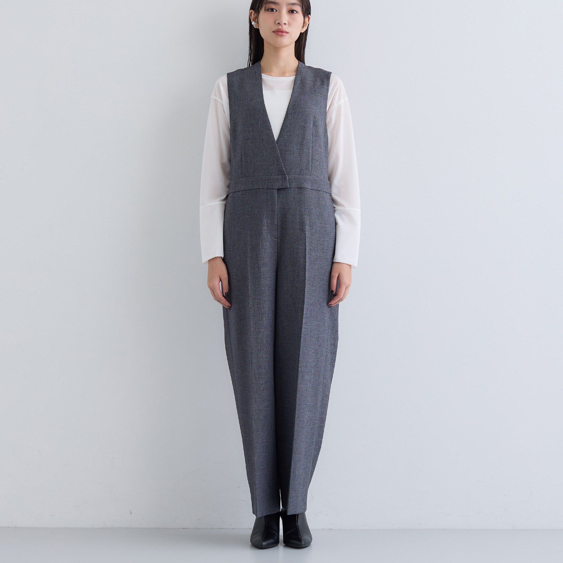 INDIVI「【トレンド／スタイルアップ】ストレッチコンビネゾン」|オールインワン|