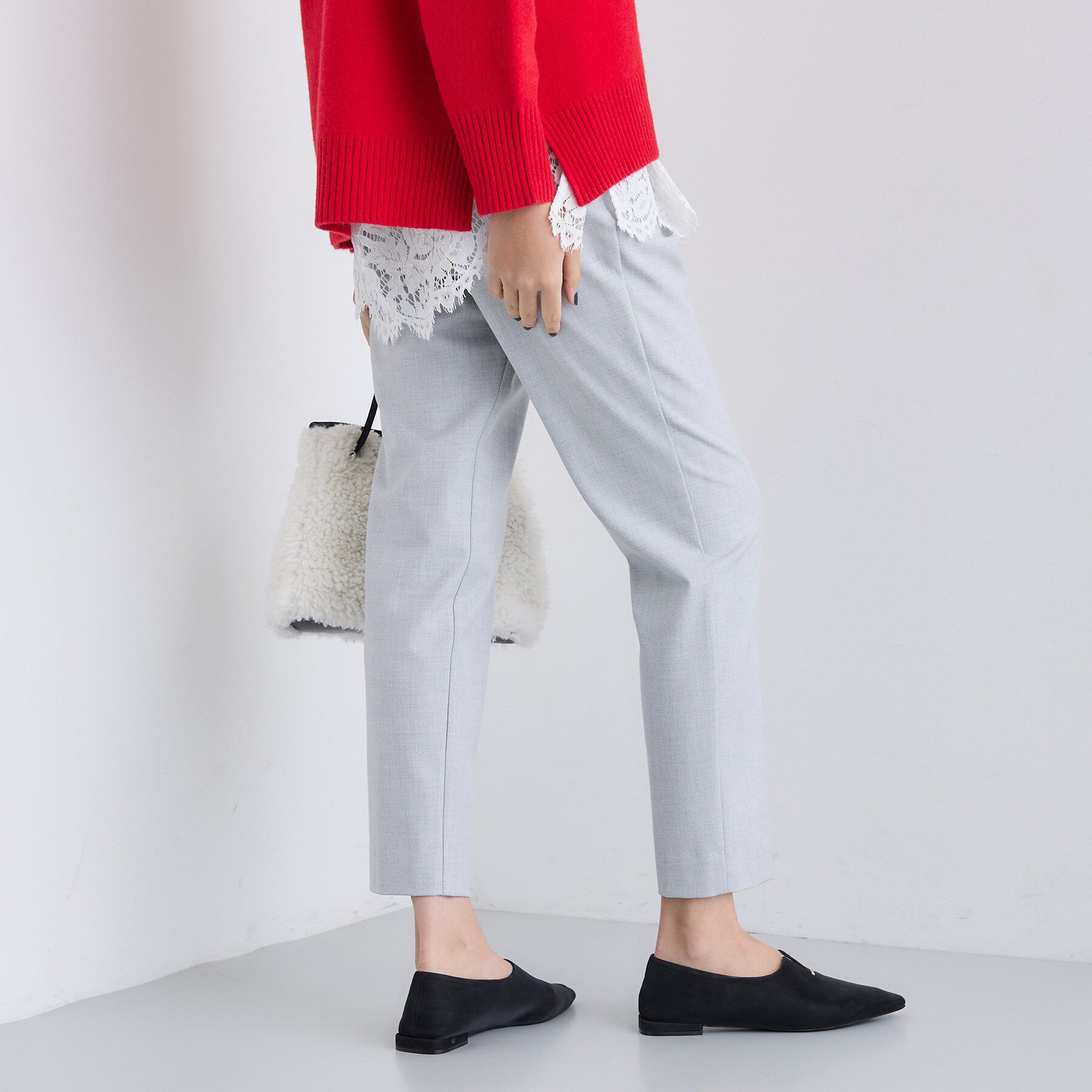 INDIVI「【洗える／裏起毛】ストレッチウォームパンツ」|その他|