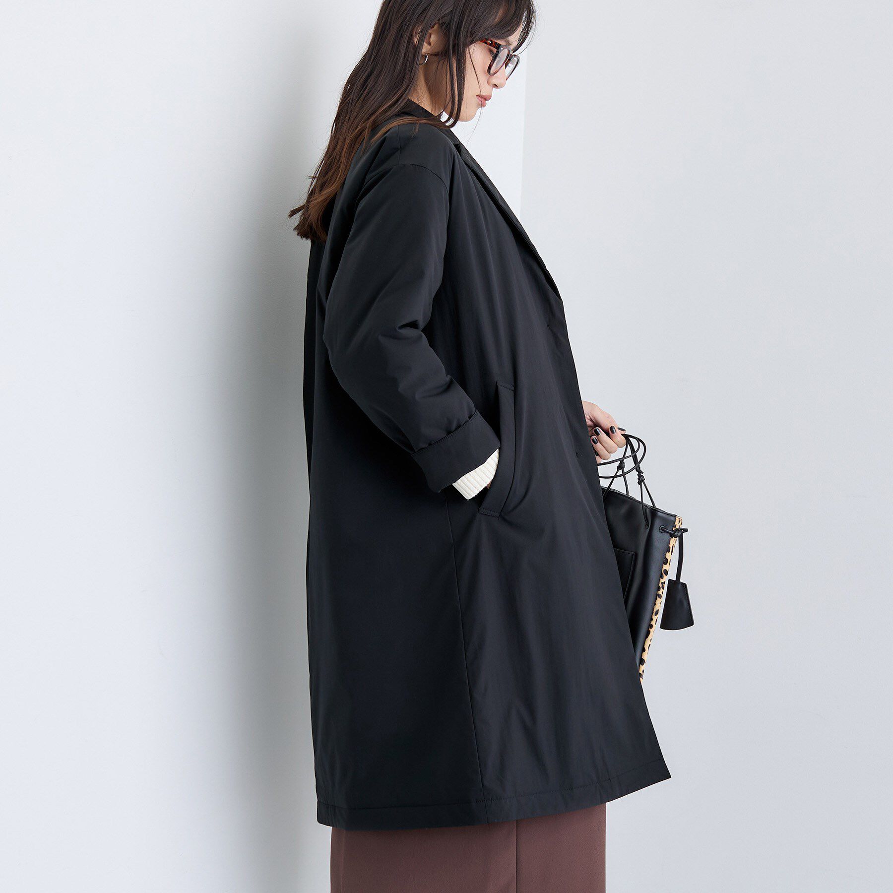 INDIVI「【超軽量／蓄熱】ライトパフチェスターコート」|ダウン|