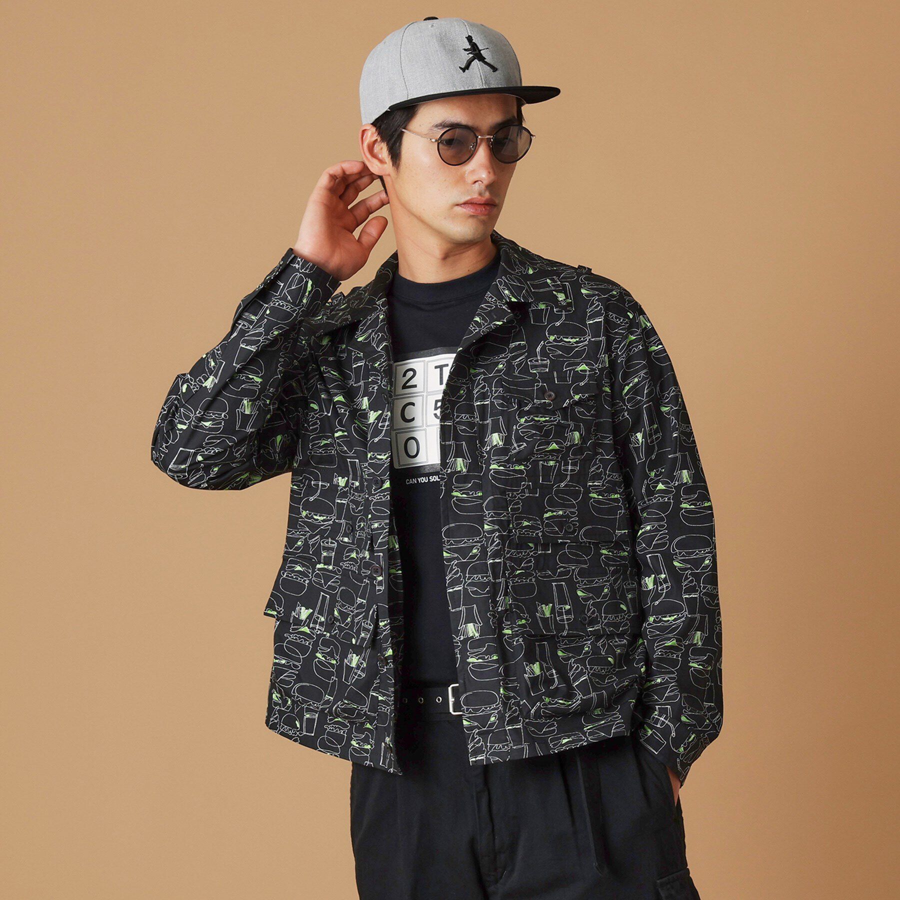 40CARATS&525「多ポケット シャツブルゾン」|ブルゾン・スタジャン|ブラック(119)