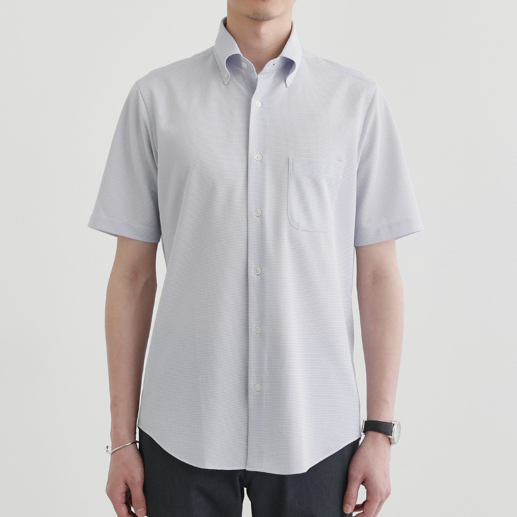 TAKEO KIKUCHI「ユーティリティ ピンヘッド 半袖シャツ」|シャツ・ブラウス|