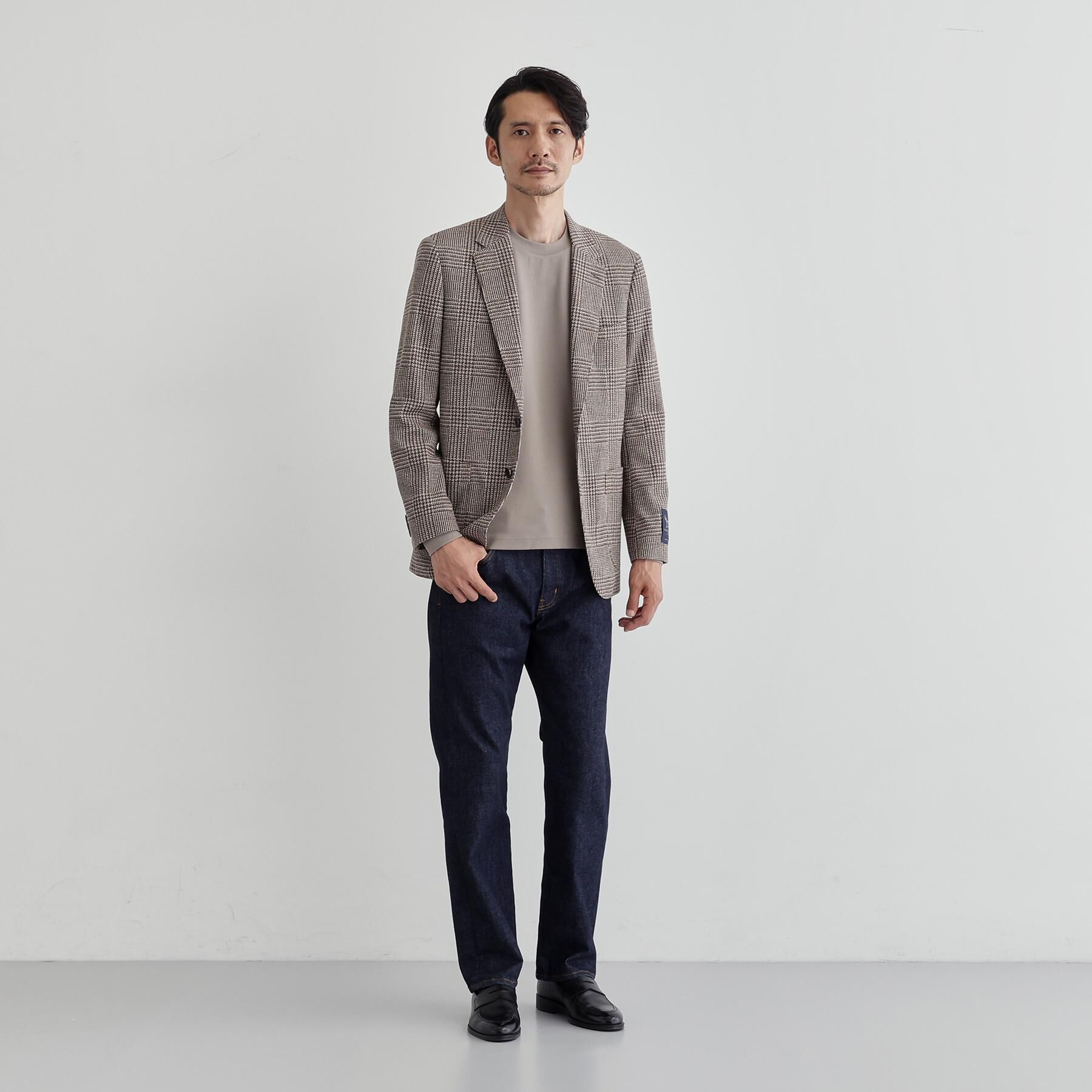 TAKEO KIKUCHI「【Ｓサイズ～】ストレッチ テーラードＴシャツ」|Tシャツ・カットソー|