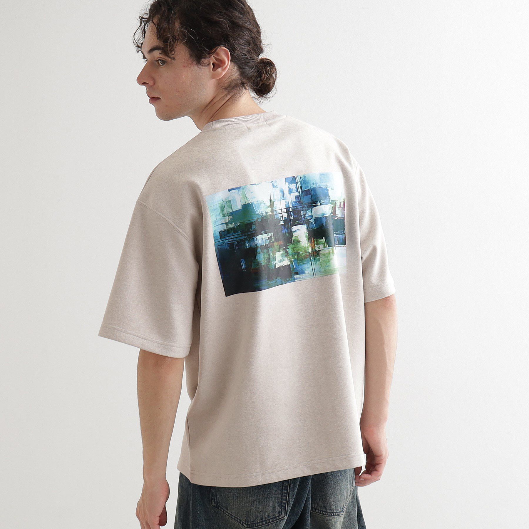 tk.TAKEO KIKUCHI「サマースウェード アブストカットソー」|Tシャツ・カットソー|