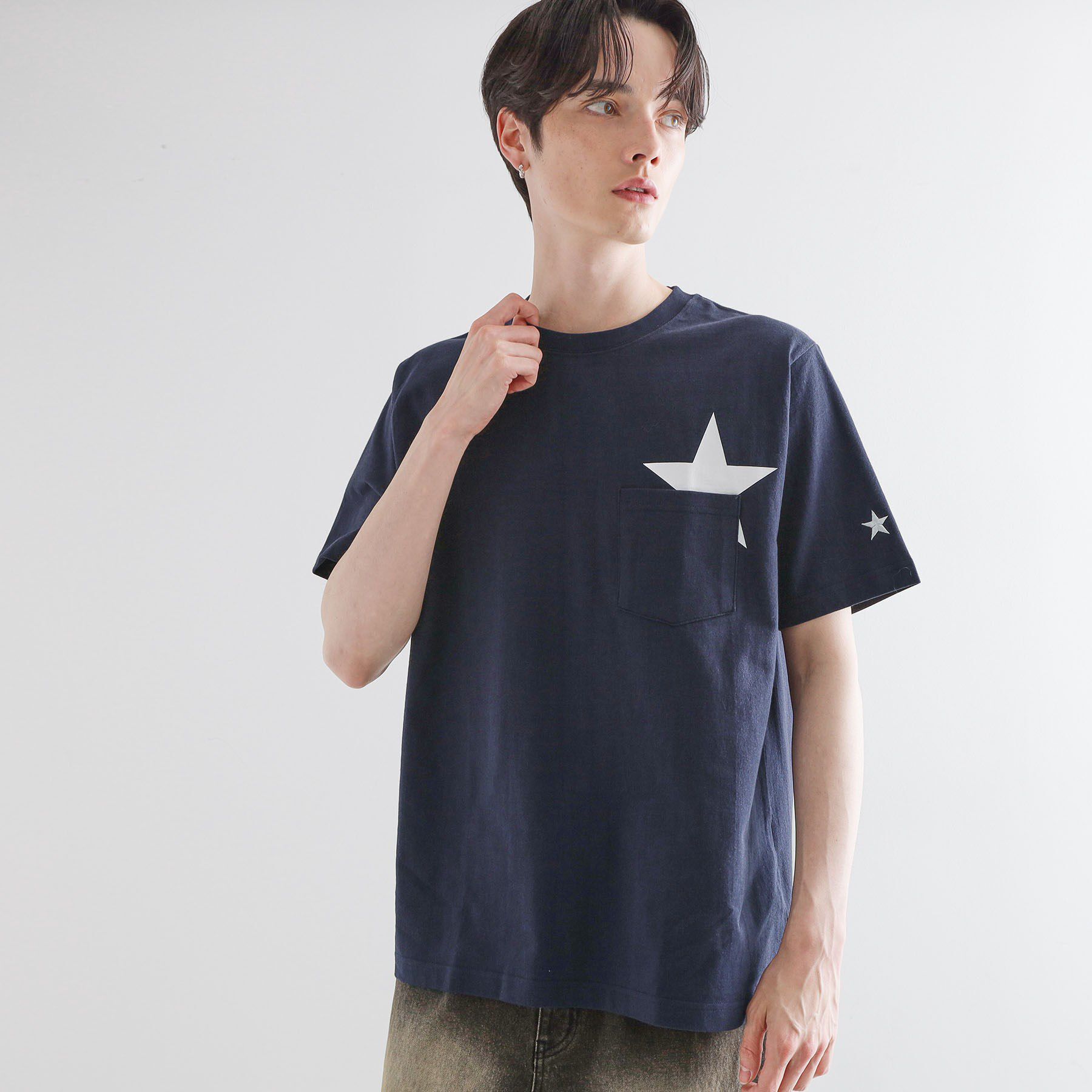 tk.TAKEO KIKUCHI「スターTシャツアソート」|Tシャツ・カットソー|ネイビー(094)
