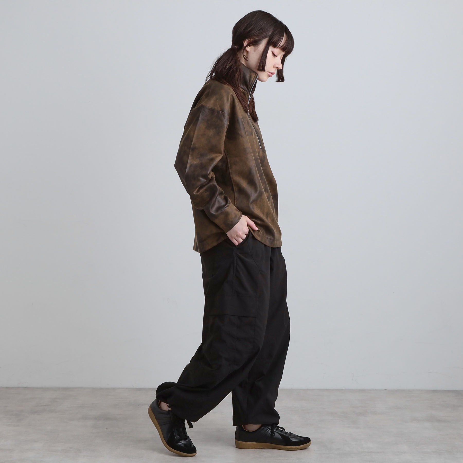 tk.TAKEO KIKUCHI「ヴィンテージライクプリント ハーフジッププルオーバー」|Tシャツ・カットソー|