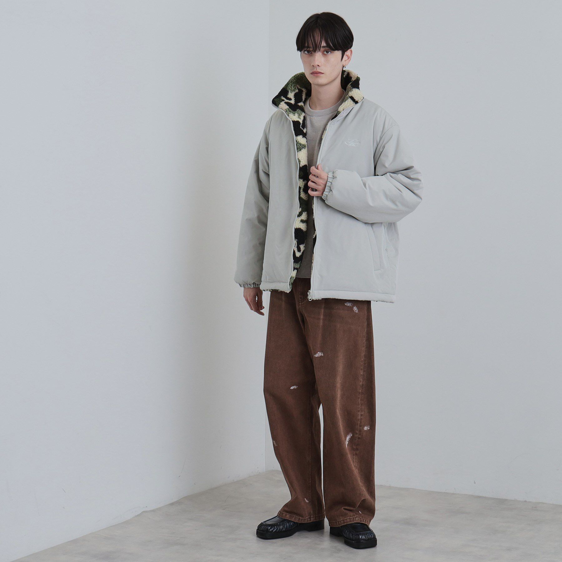 tk.TAKEO KIKUCHI「【WEB限定】リバーシブルボアブルゾン」|ブルゾン・スタジャン|