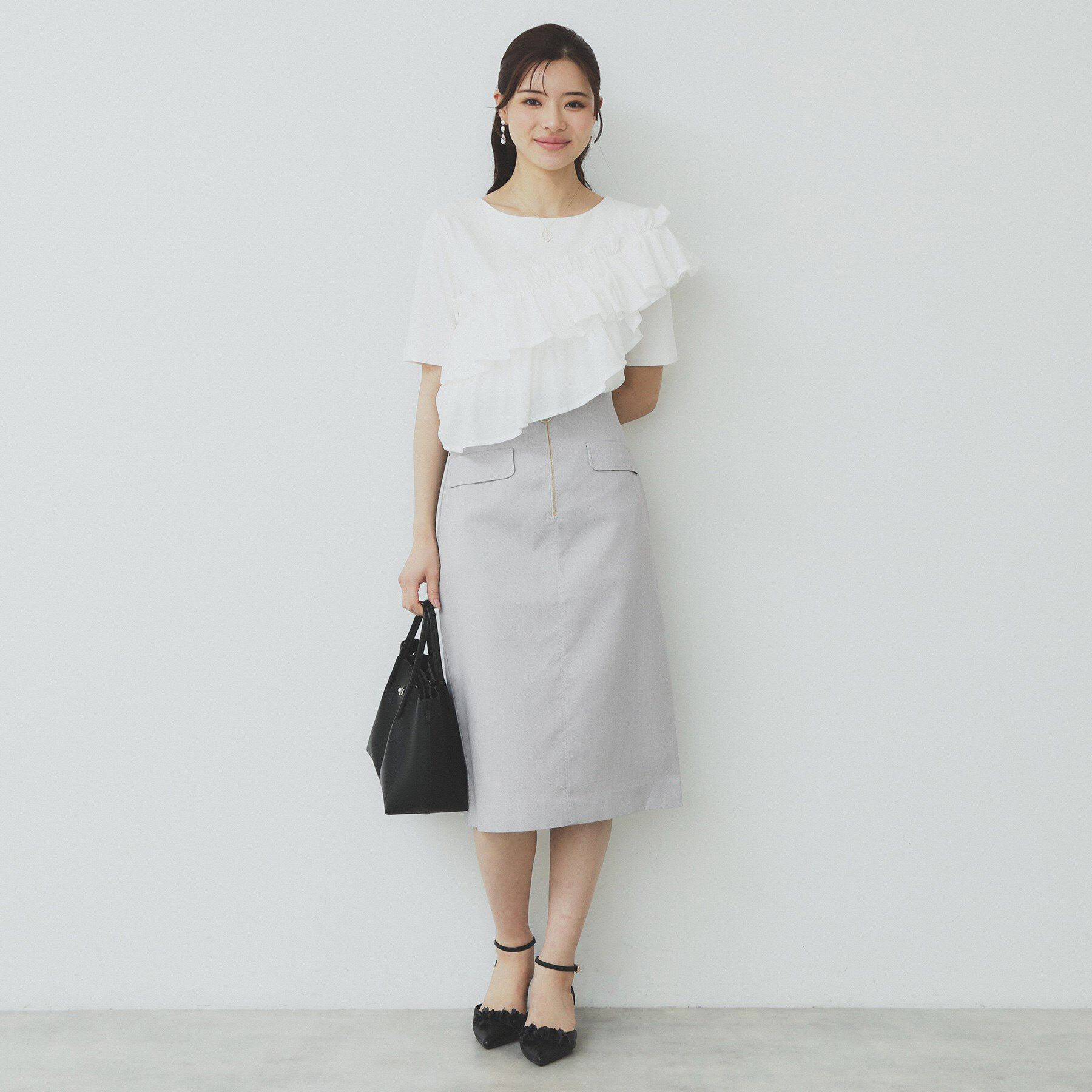 index「ジップタイトスカート【洗濯機洗い可/イージーアイロン】」|スカート|