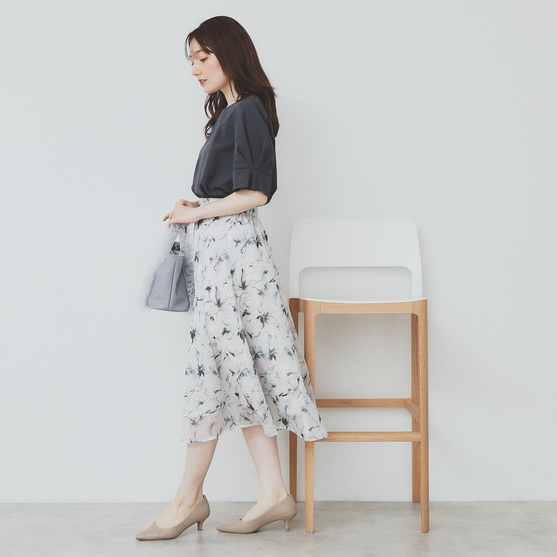 index「《8色展開/XS-LLサイズ》タックパフスリーブブラウス【洗濯機洗い可/吸水速乾/防シワ/抗ピル】」|シャツ・ブラウス|