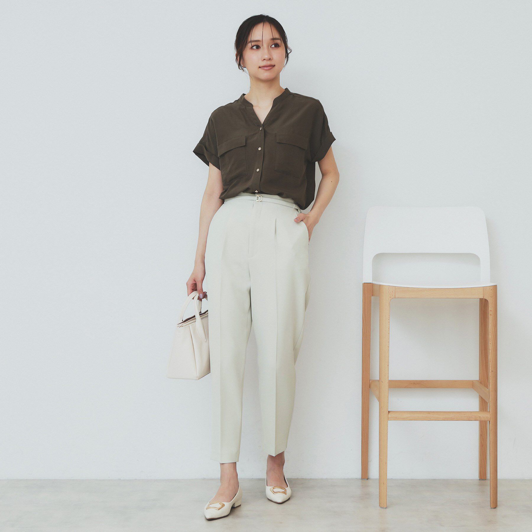 index「ストレッチテーパードパンツ【洗濯機洗い可/吸水速乾/防シワ】」|その他|