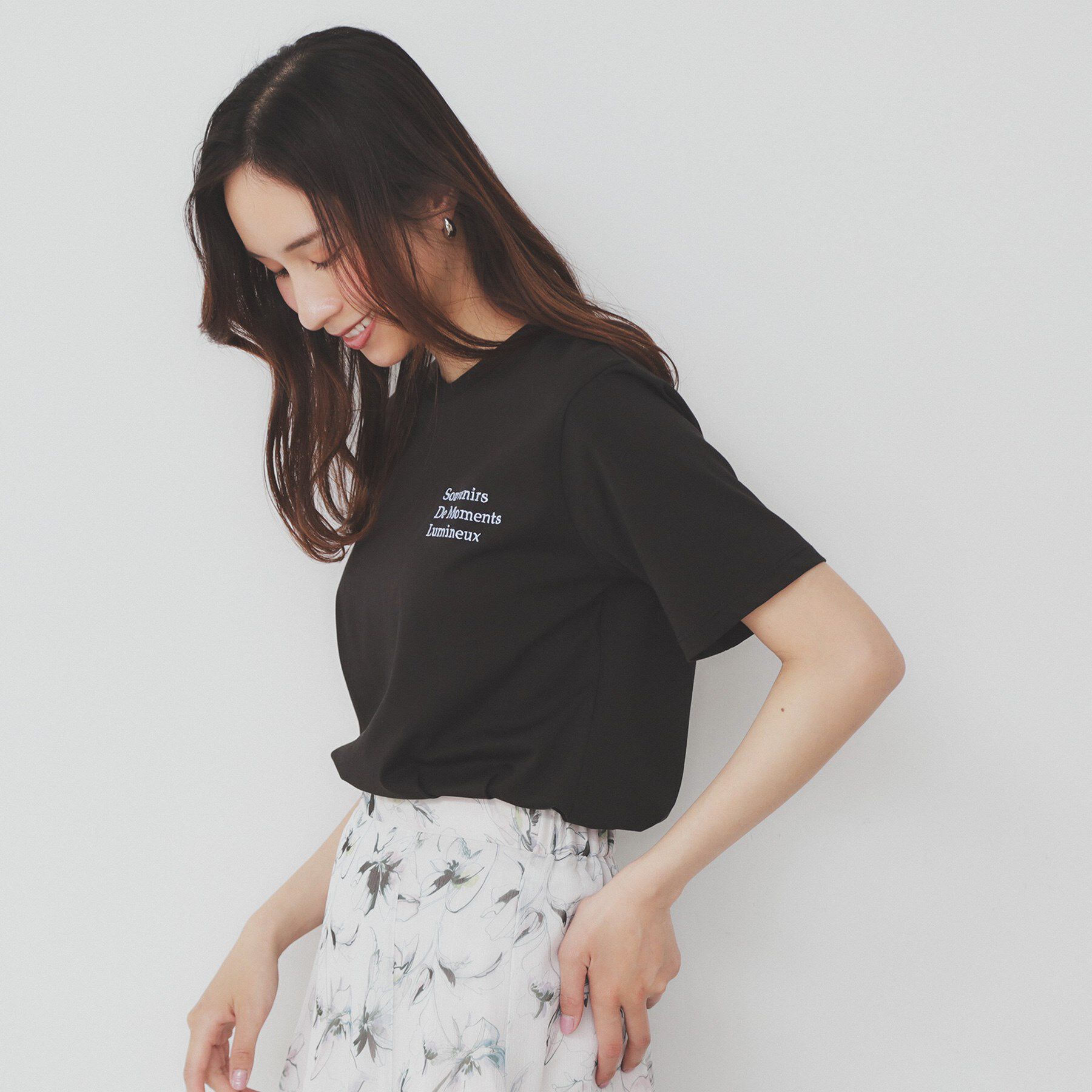 index「ロゴ刺繍Tシャツ【UV/接触冷感/洗濯機洗い可】」|Tシャツ・カットソー|