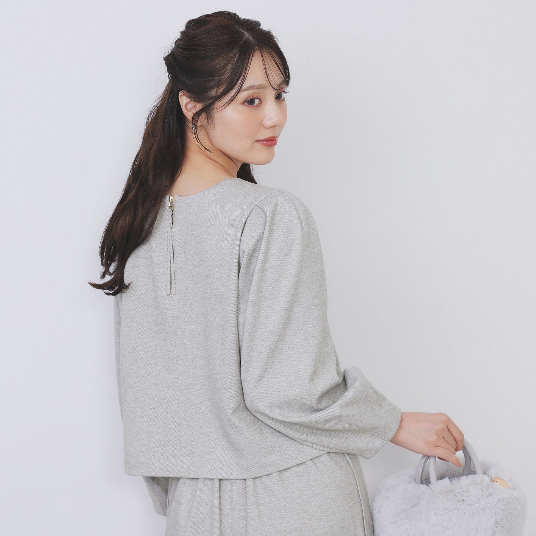 index「コンパクトパフトップス【洗濯機OK/抗ピル/ストレッチ】」|Tシャツ・カットソー|