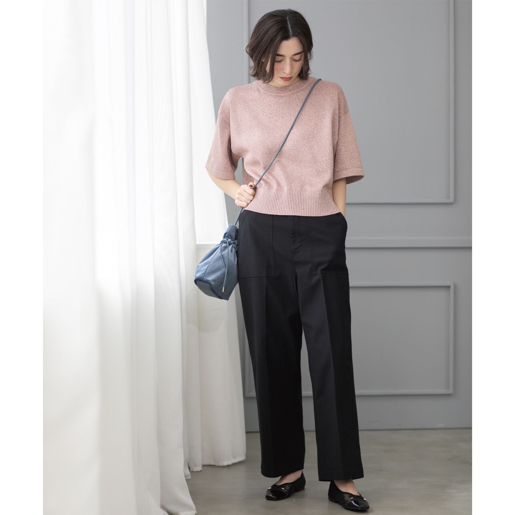 OPAQUE.CLIP「《S-LLサイズ》ストレッチベイカーワイドパンツ【洗濯機洗い可】」|その他|