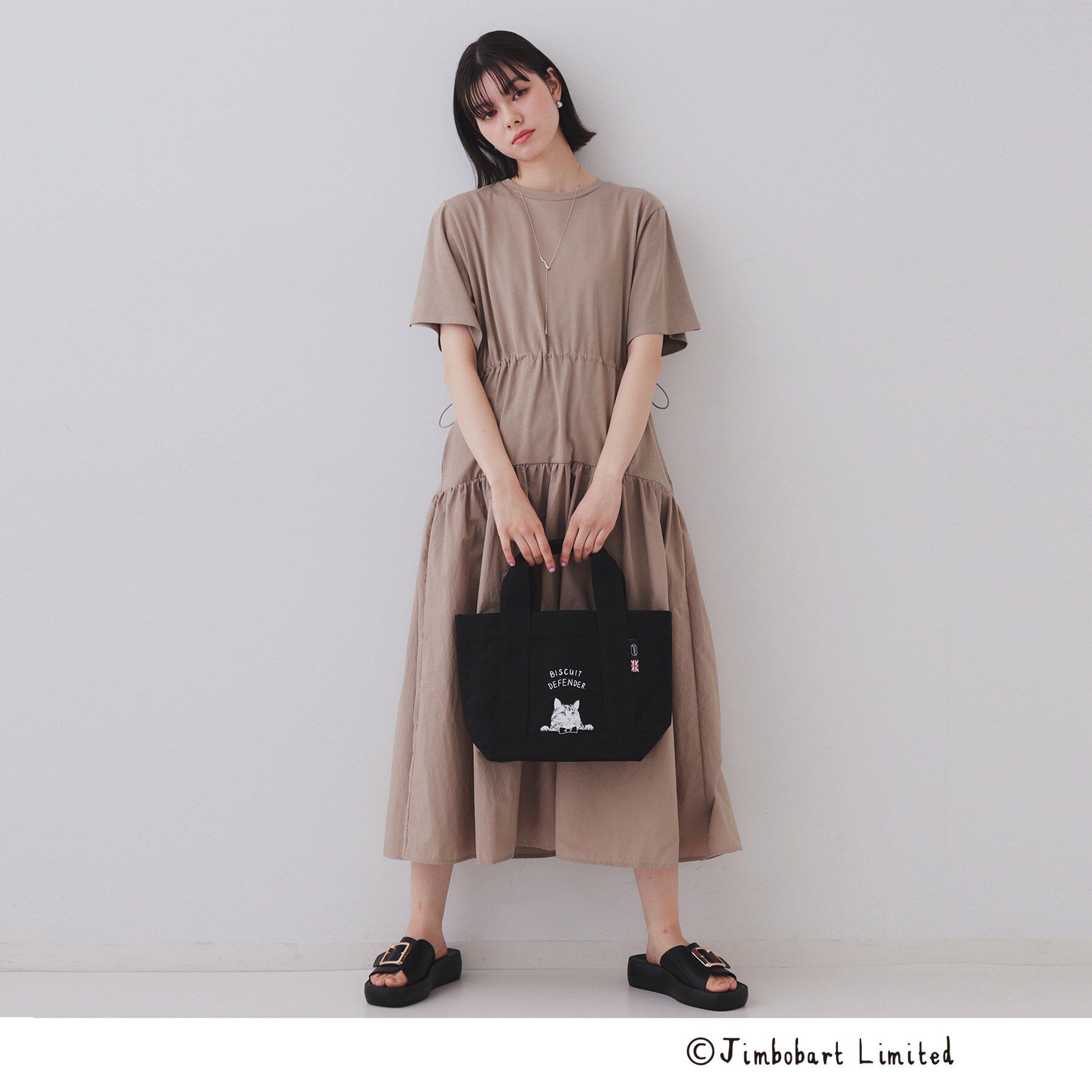 OPAQUE.CLIP「【ジムボバートコラボ】プリントミドルトートバッグ」|トートバッグ|