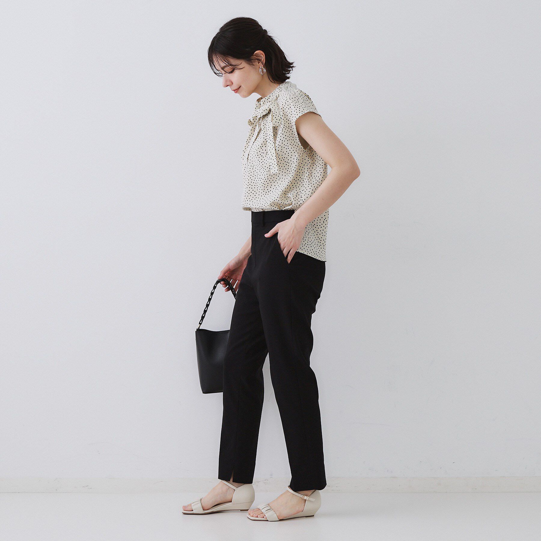 OPAQUE.CLIP「《S-LLサイズ》ハイストレッチスティックパンツ【洗濯機洗い可/接触冷感】」|その他|