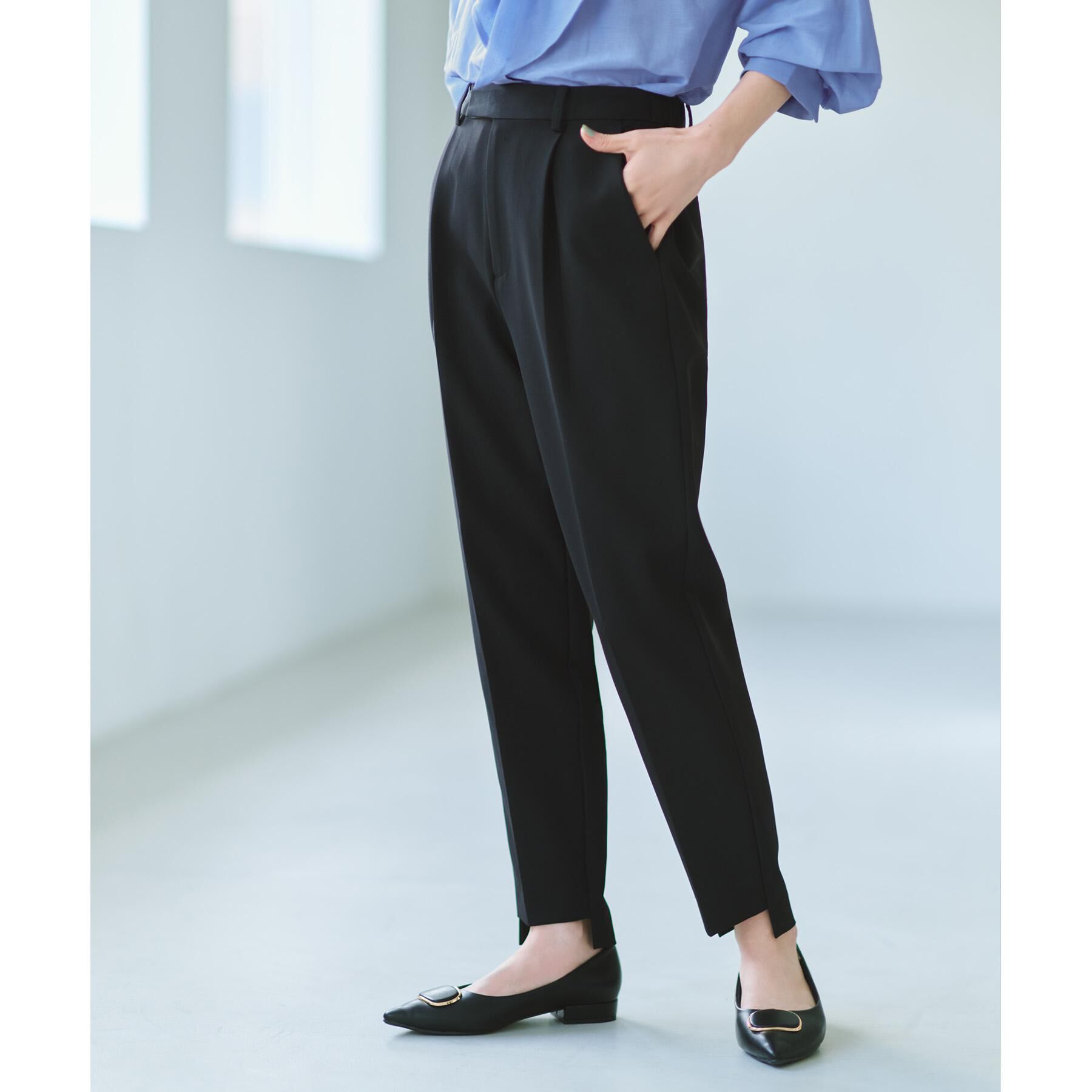 OPAQUE.CLIP「ステップヘムテーパードパンツ/セットアップ対応可【洗濯機洗い可】」|その他|