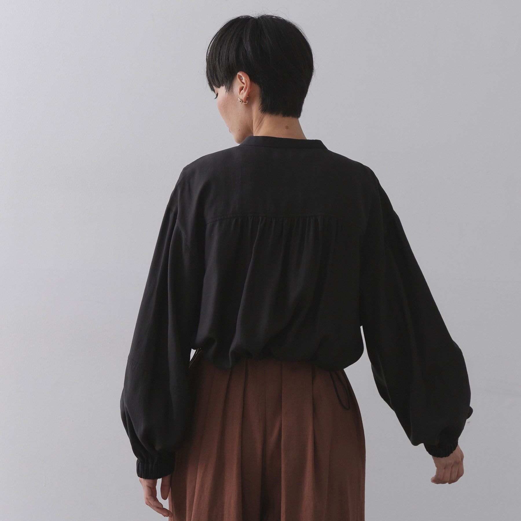 OPAQUE.CLIP「シアーランタンスリーブブルゾン【洗濯機洗い可】」|ブルゾン・スタジャン|