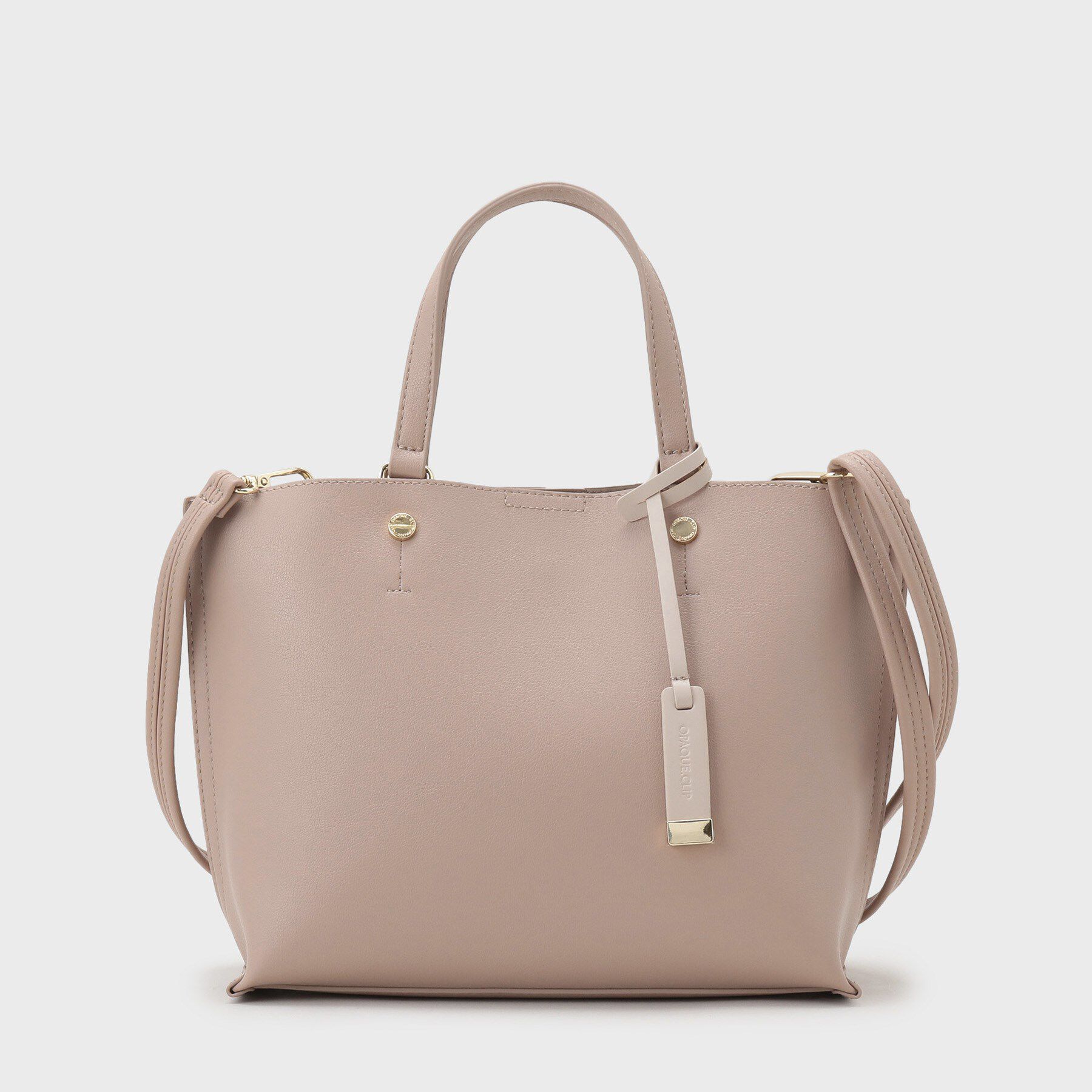 OPAQUE.CLIP「【2WAY/名品】バイカラー3層ミドルトートバッグ」|トートバッグ|