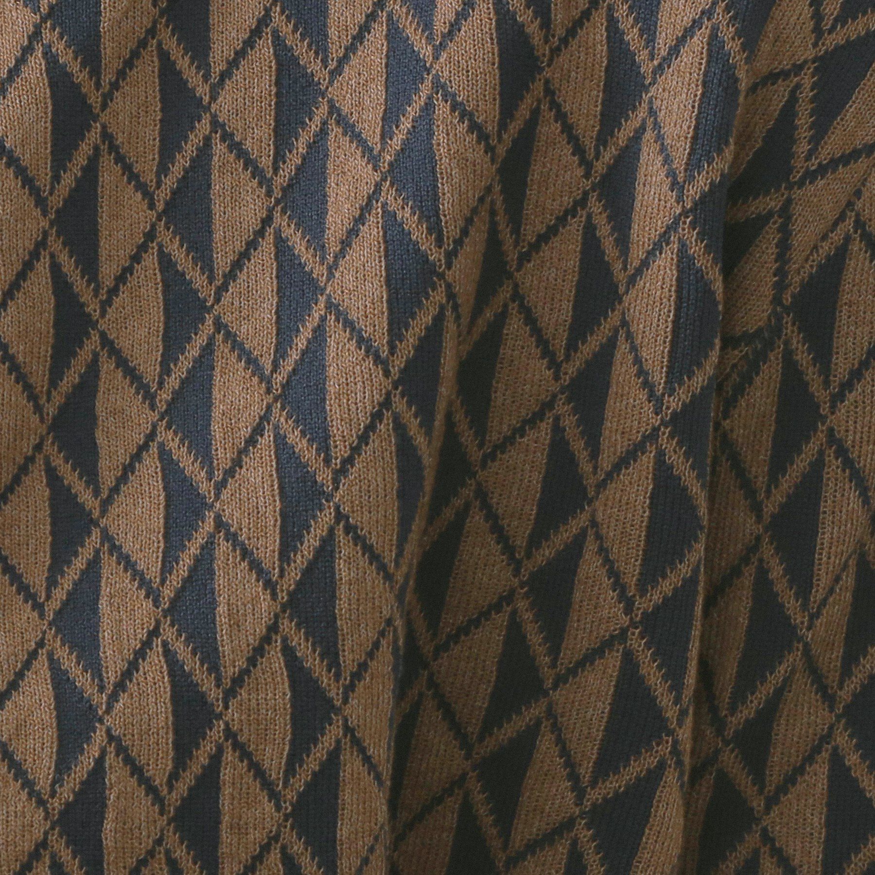 OPAQUE.CLIP「幾何学柄ジャカードニットカーディガン【洗濯機洗い可／抗ピル】」|カーディガン|